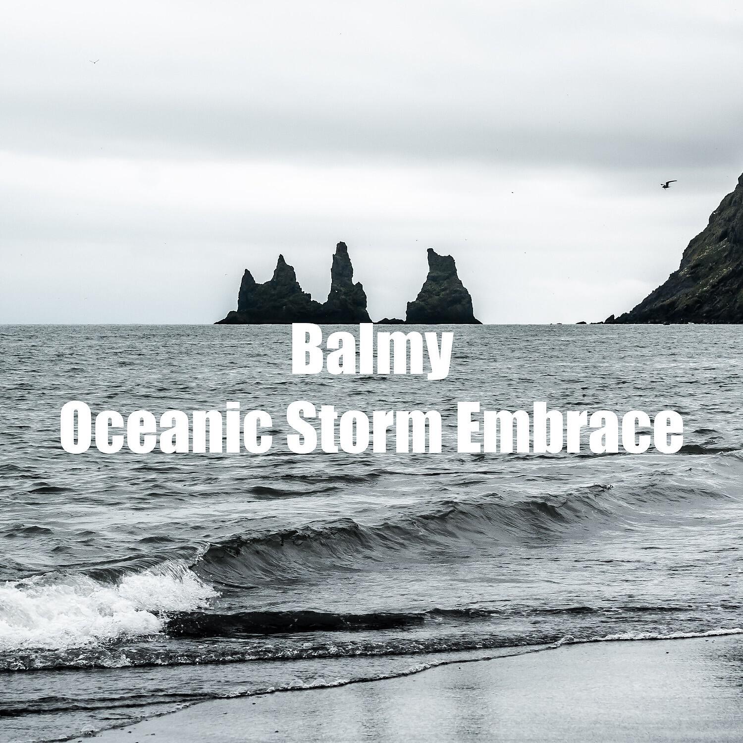 Stormy Ocean Waves Library - Balmy Oceanic Storm Embrace