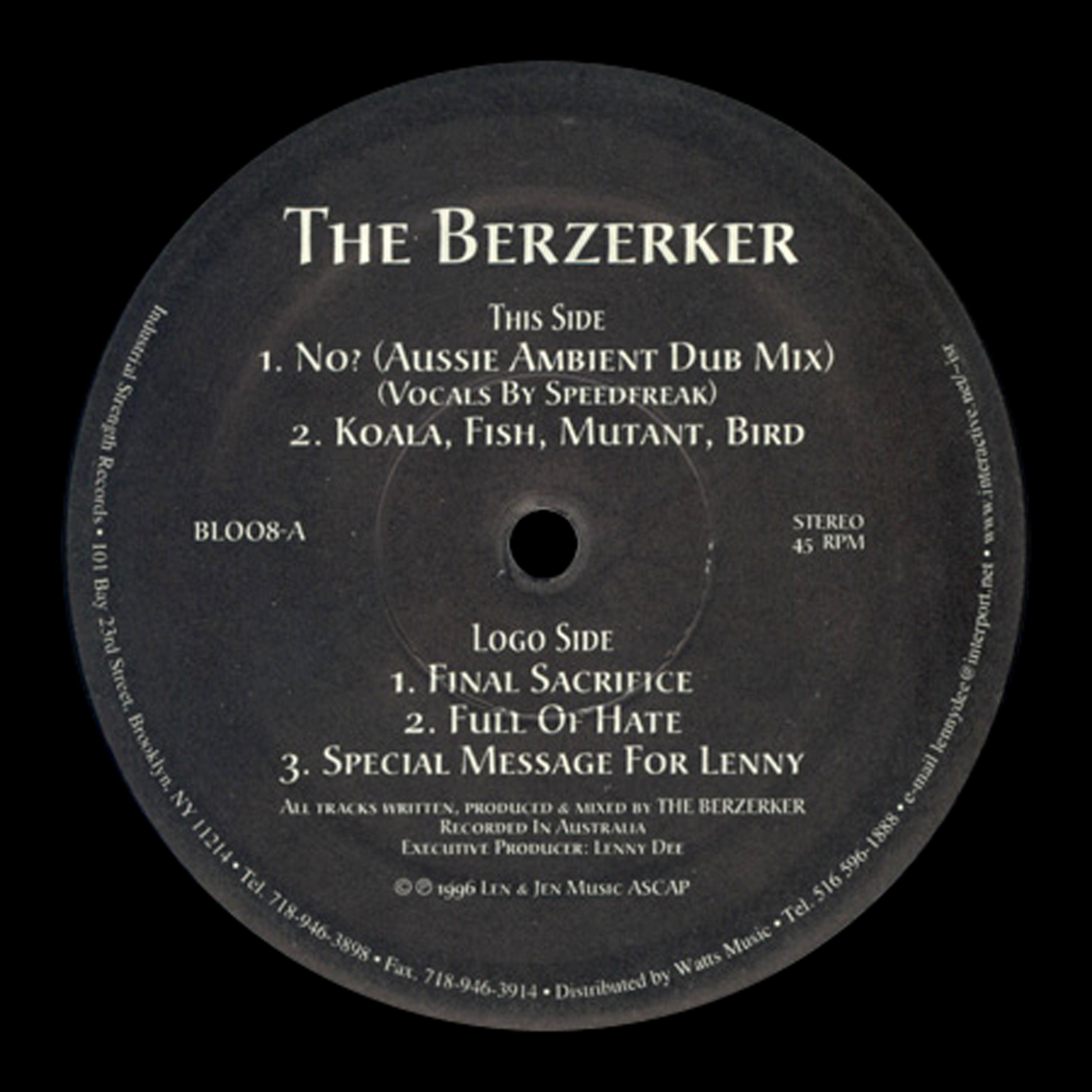Постер альбома Berzerker