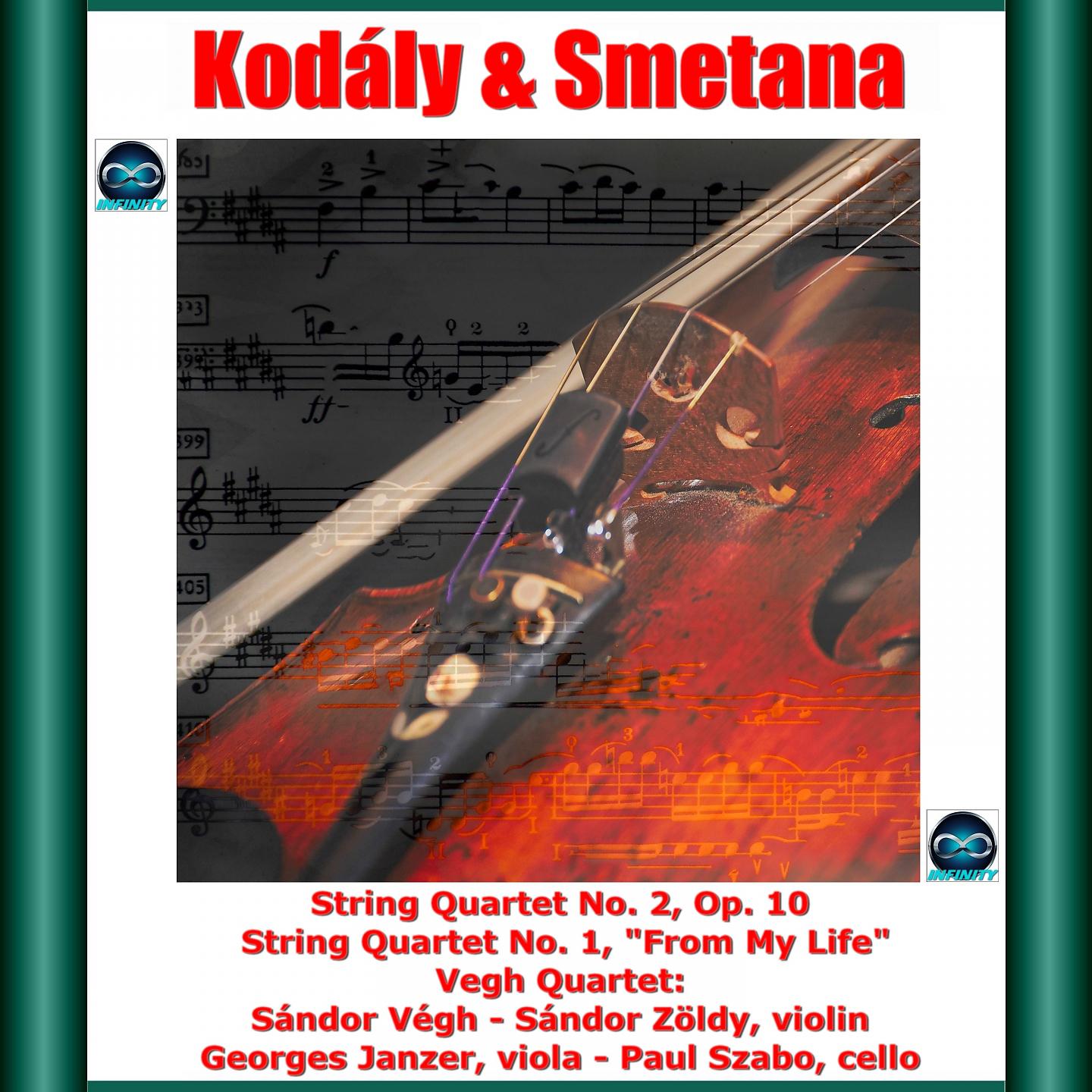 Постер альбома Kodály & Smetana: String Quartet No. 2, Op. 10 - String Quartet No. 1, "From My Life"