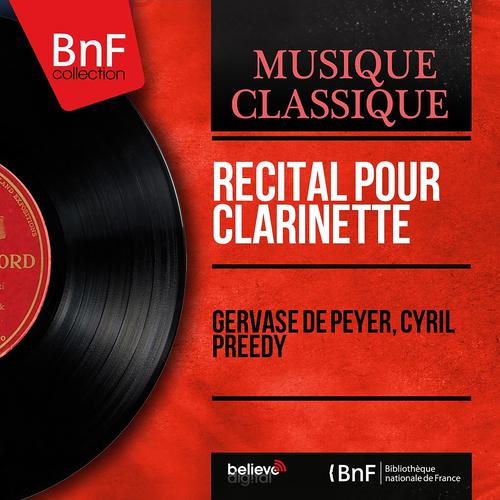 Постер альбома Récital pour clarinette (Stereo Version)