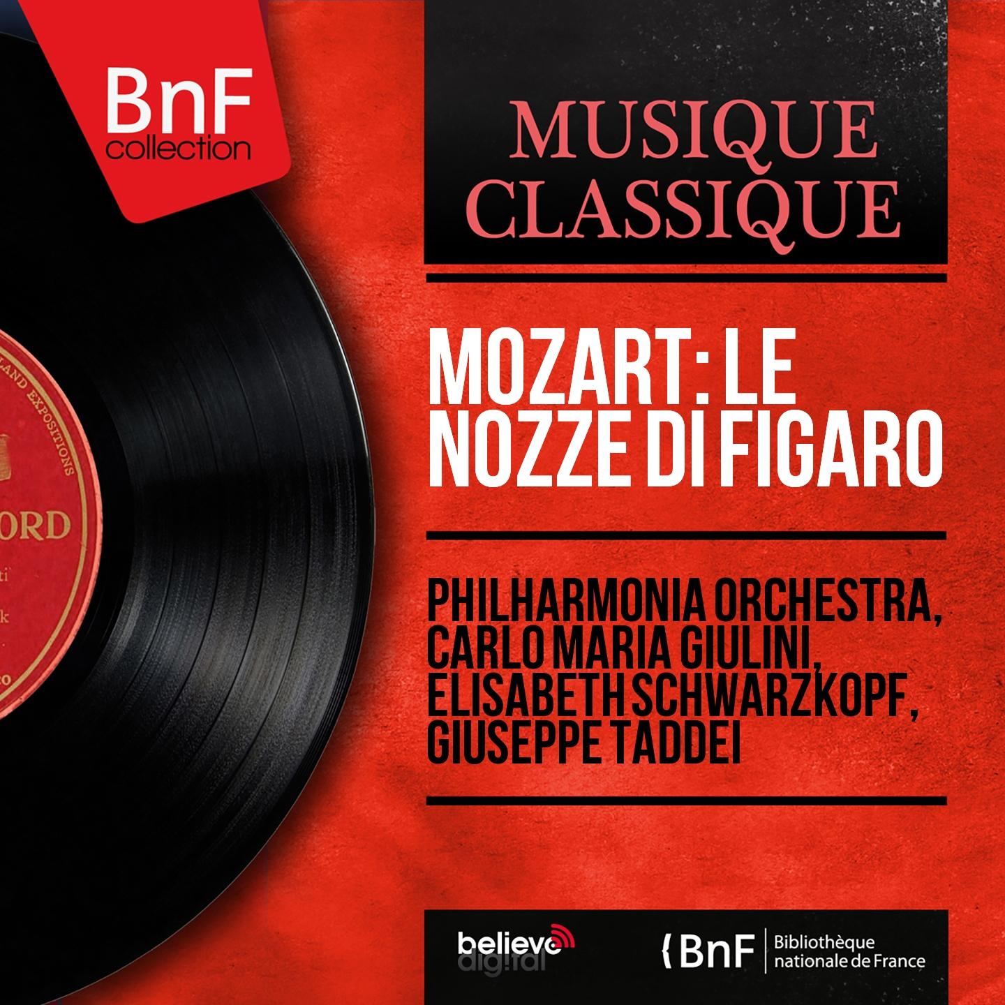 Постер альбома Mozart: Le nozze di Figaro (Mono Version)