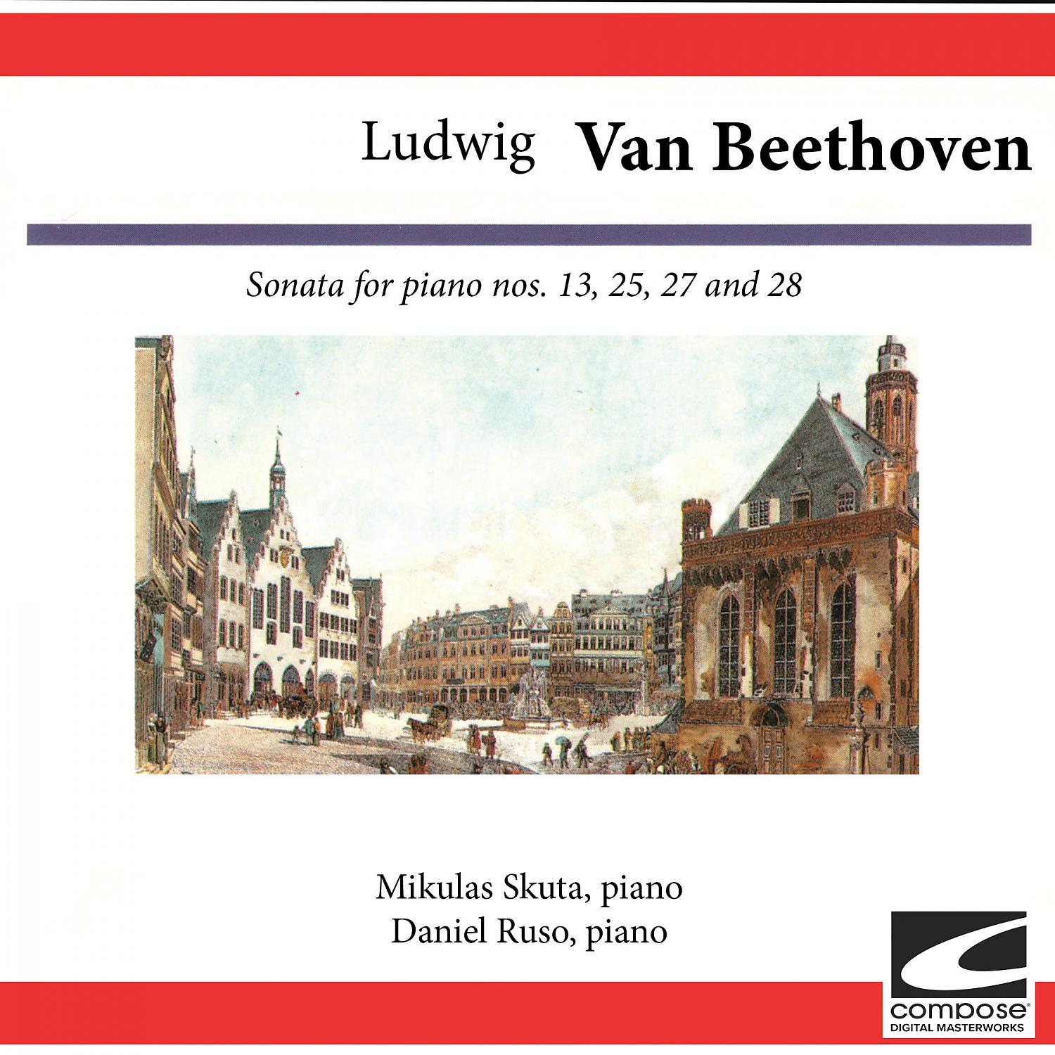 Постер альбома Ludwig van Beethoven: Sonata for piano Nos. 13, 25,  27 and  28