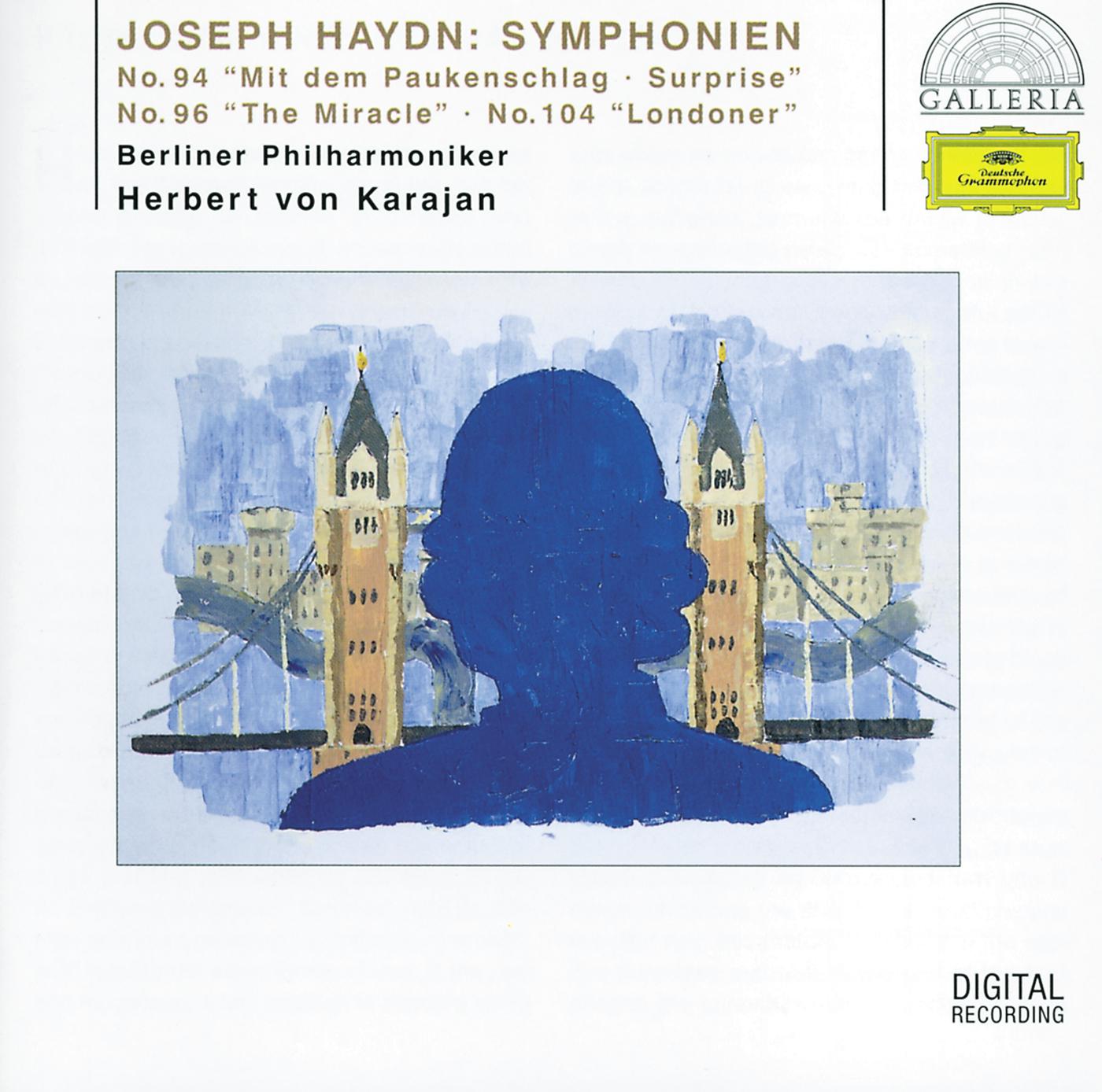 Постер альбома Haydn: Symphonies No. 94 "Surprise"; No. 96 "The Miracle"; No. 104