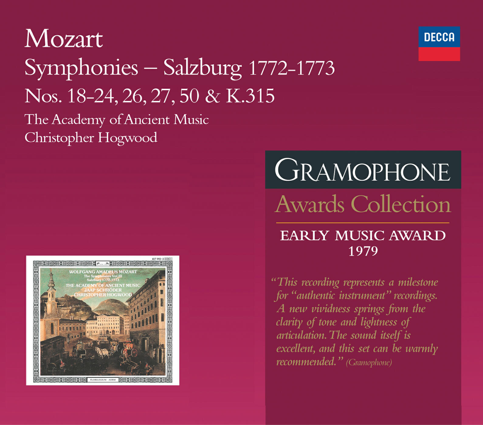 Academy of Ancient Music - Mozart: Symphony No.27 in G Major, K.199 [K.161b] - 1. Allegro