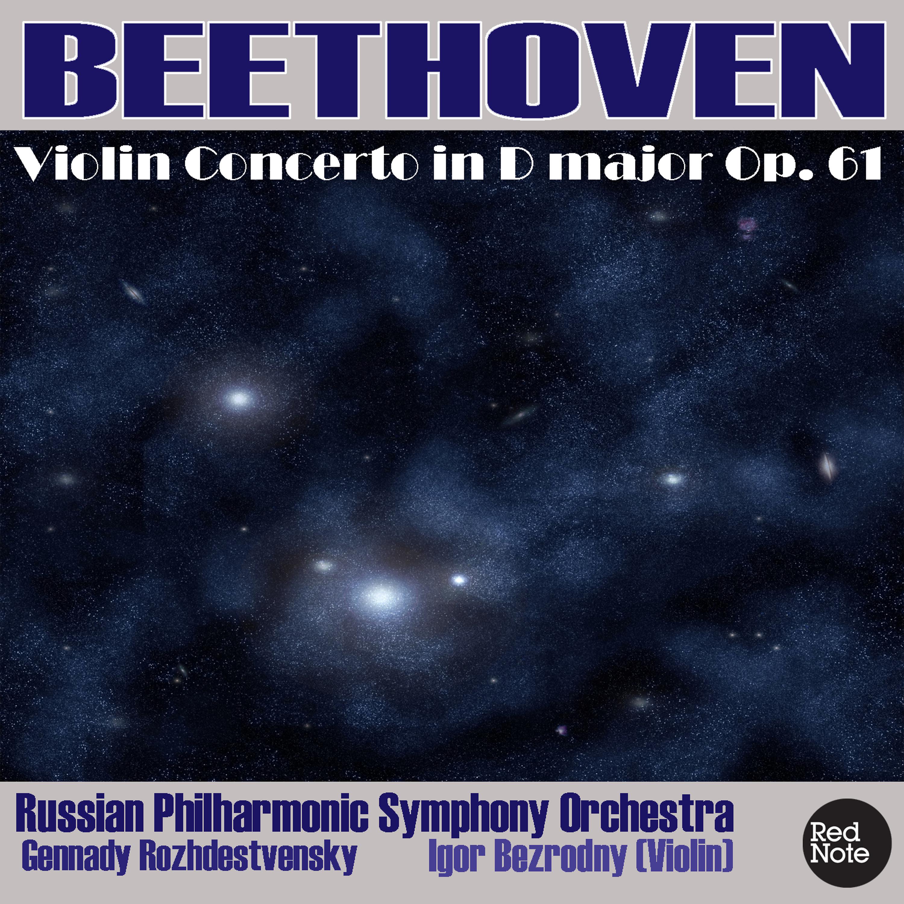 Постер альбома Beethoven: Violin Concerto in D major, Op. 61
