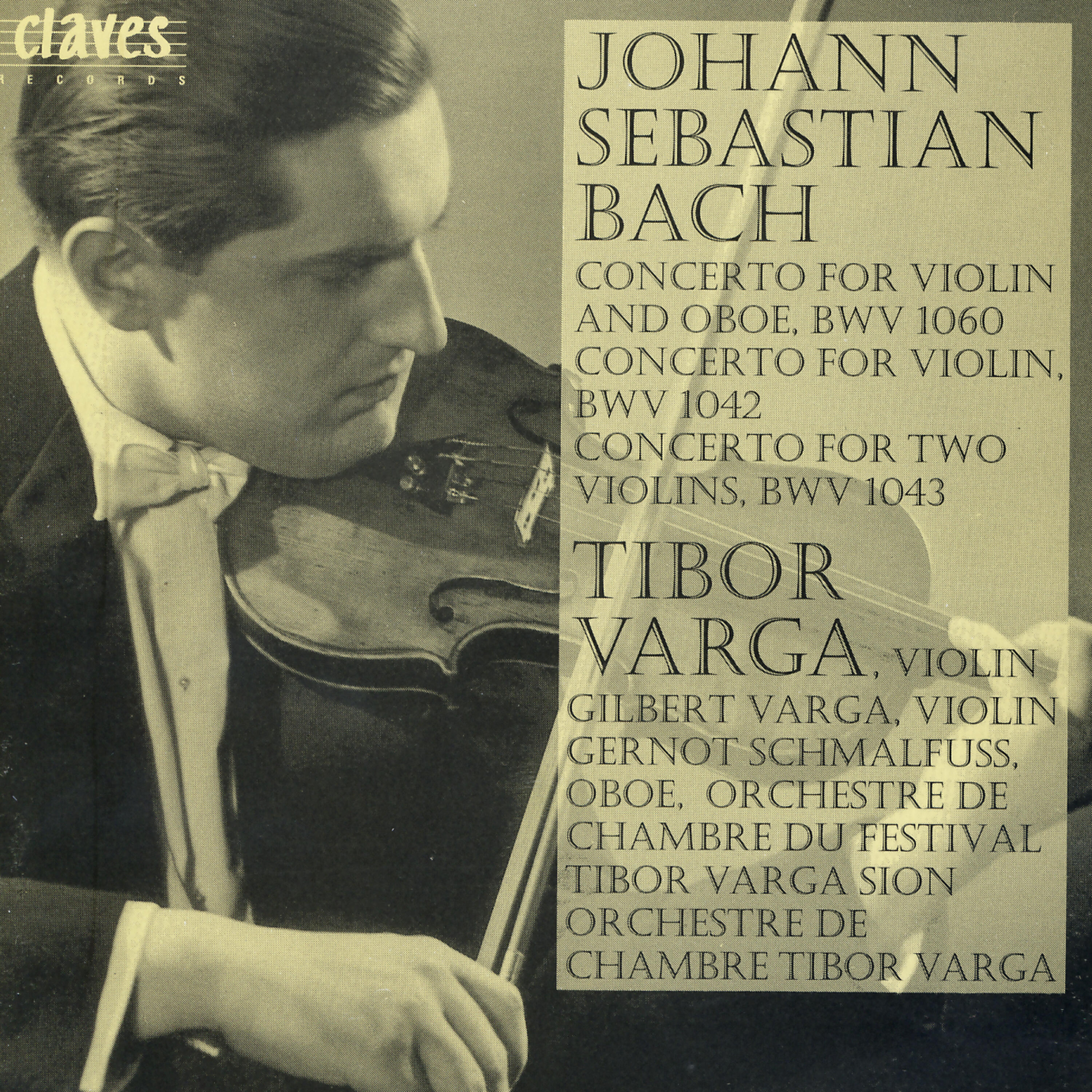 Tibor Varga - Concerto for 2 Violins in D Minor, BWV 1043: I. Vivace