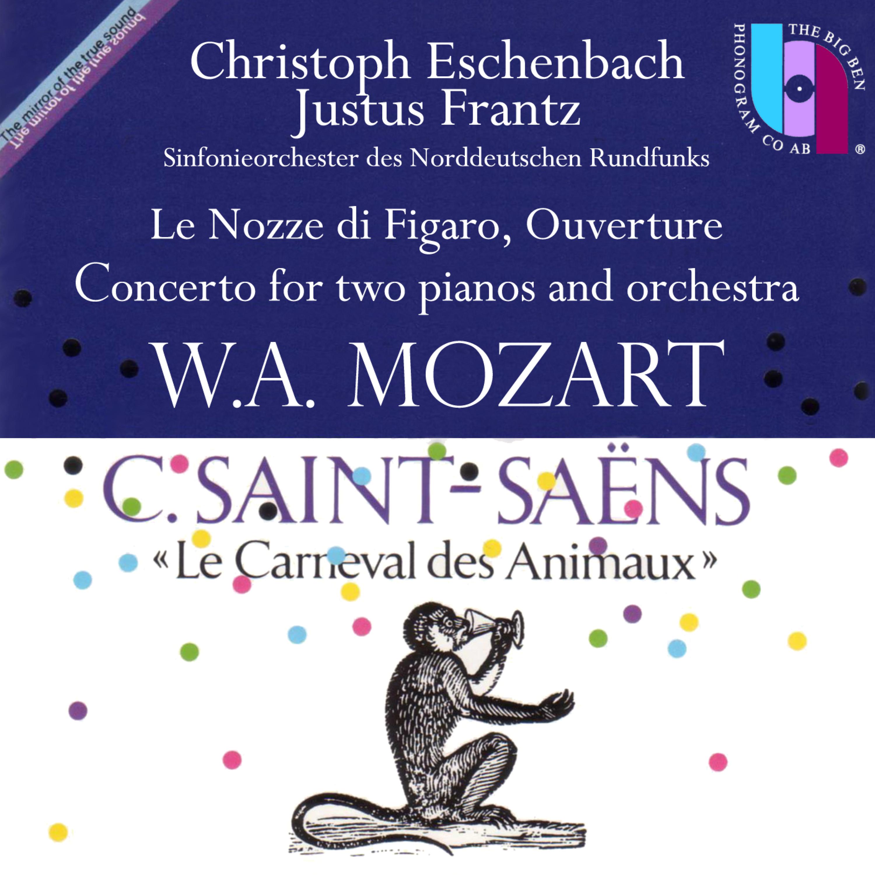 Постер альбома Wolfgang Amadeus Mozart & Camille Saint-Saëns