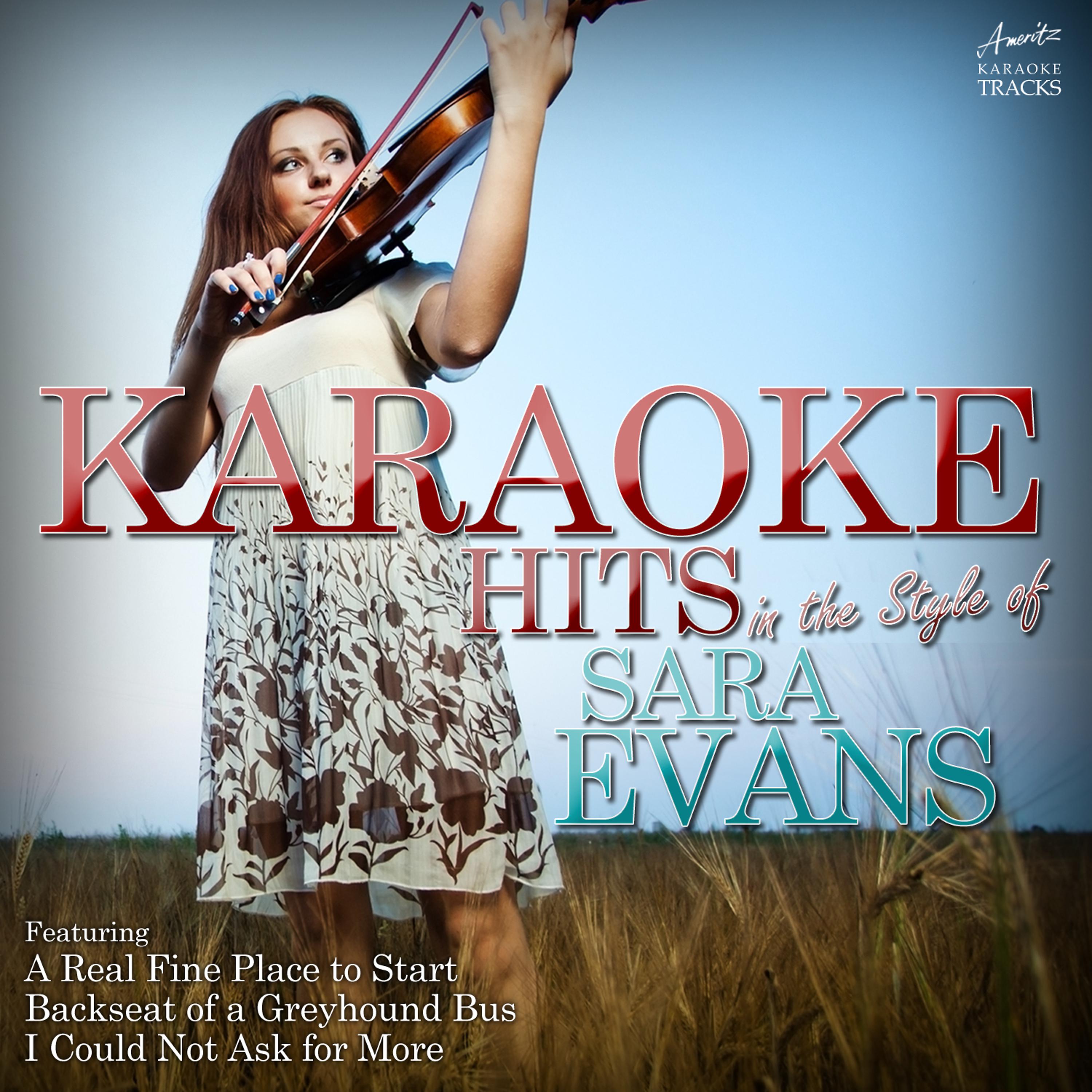Постер альбома Karaoke Hits in the Style of Sara Evans