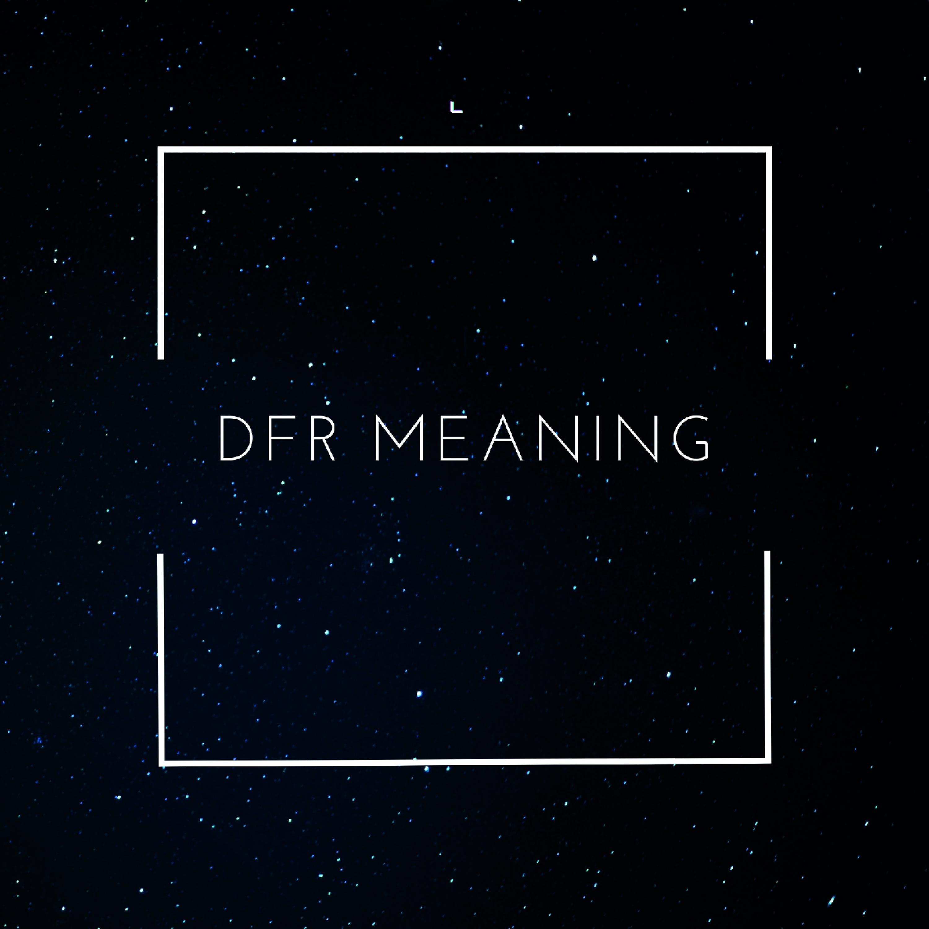 Постер альбома D.F.R. Meaning