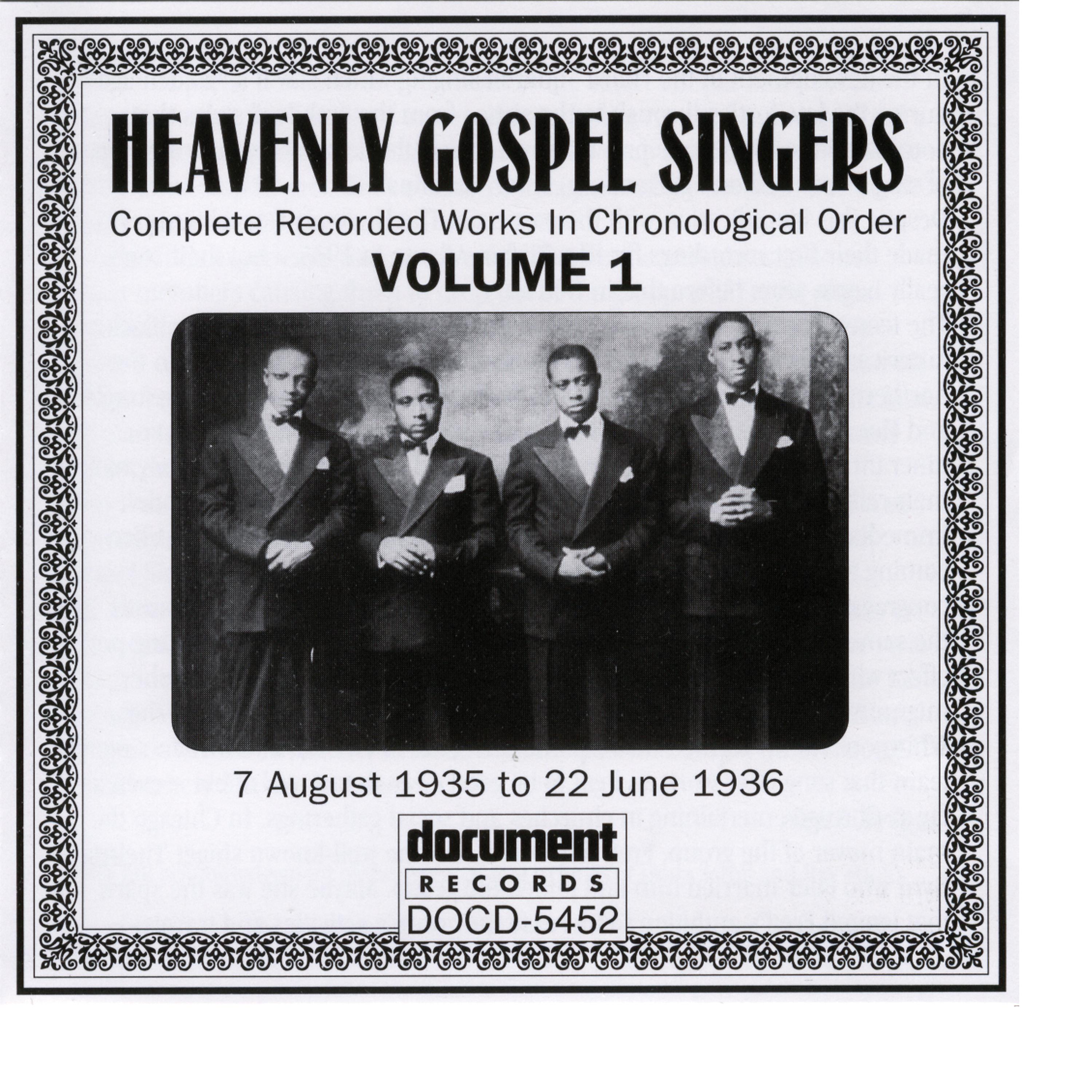 Постер альбома Heavenly Gospel Singers Vol. 1 (1935-1936)