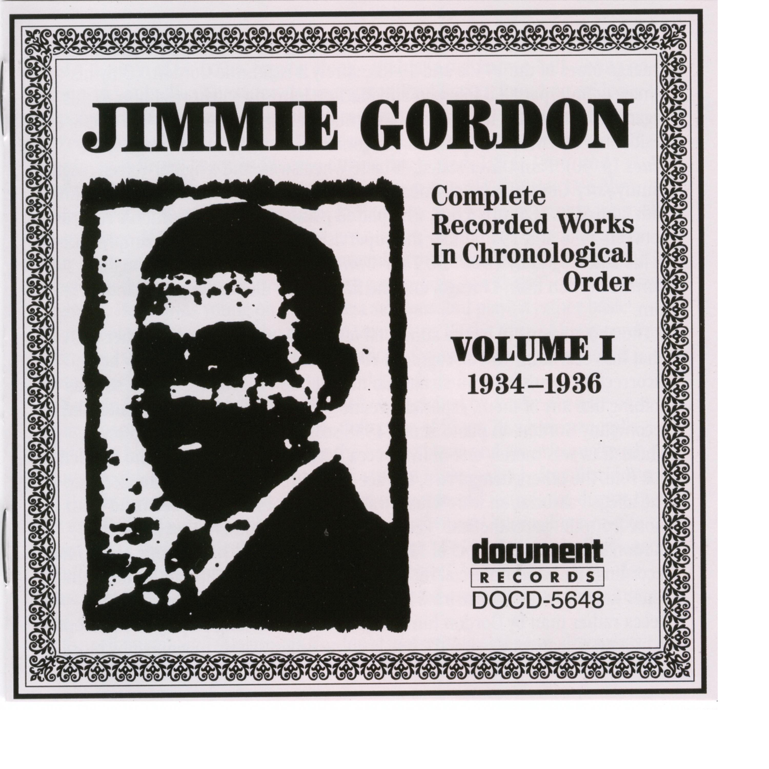 Постер альбома Jimmie Gordon Vol. 1 (1934-1936)