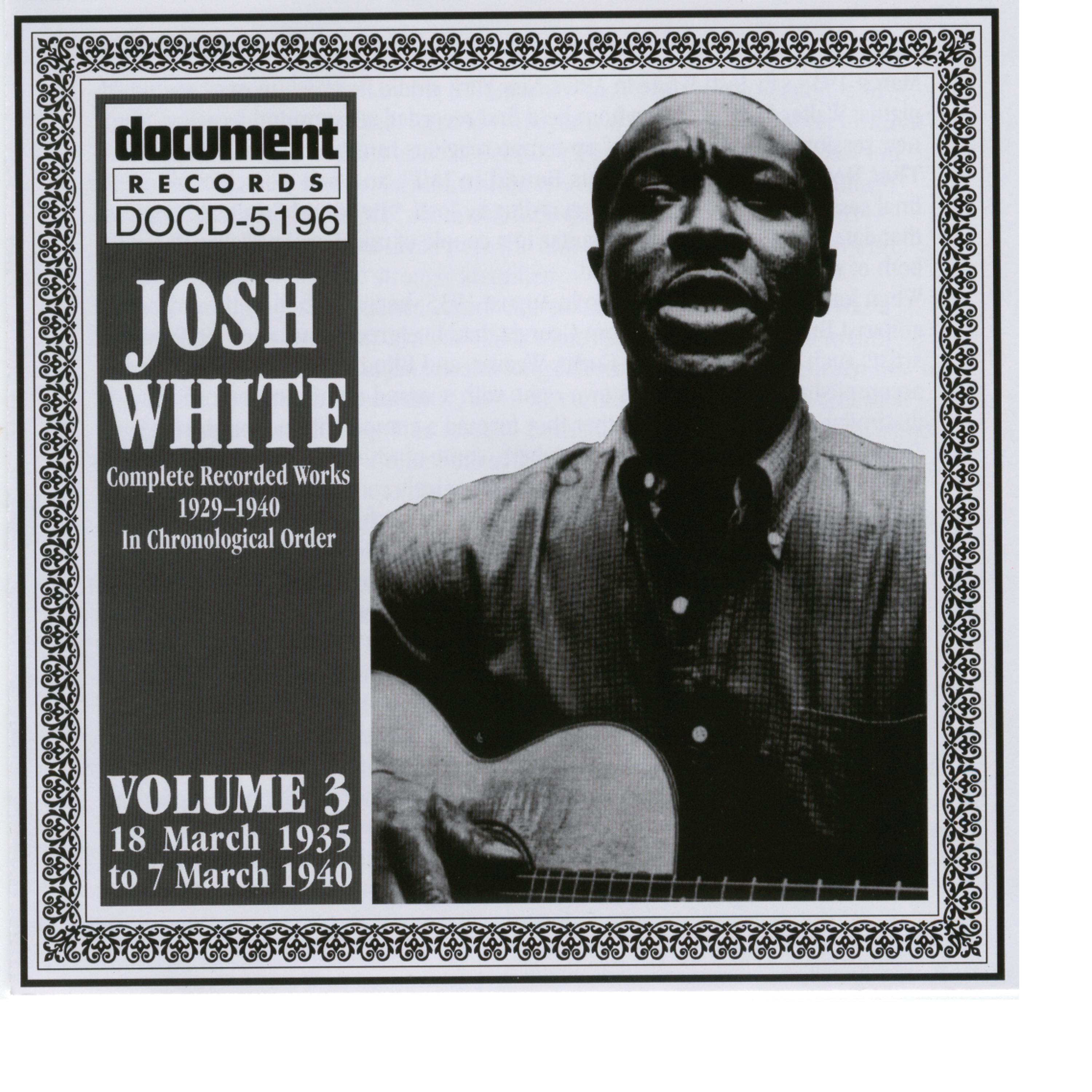 Постер альбома Josh White Vol. 3 1935-1940