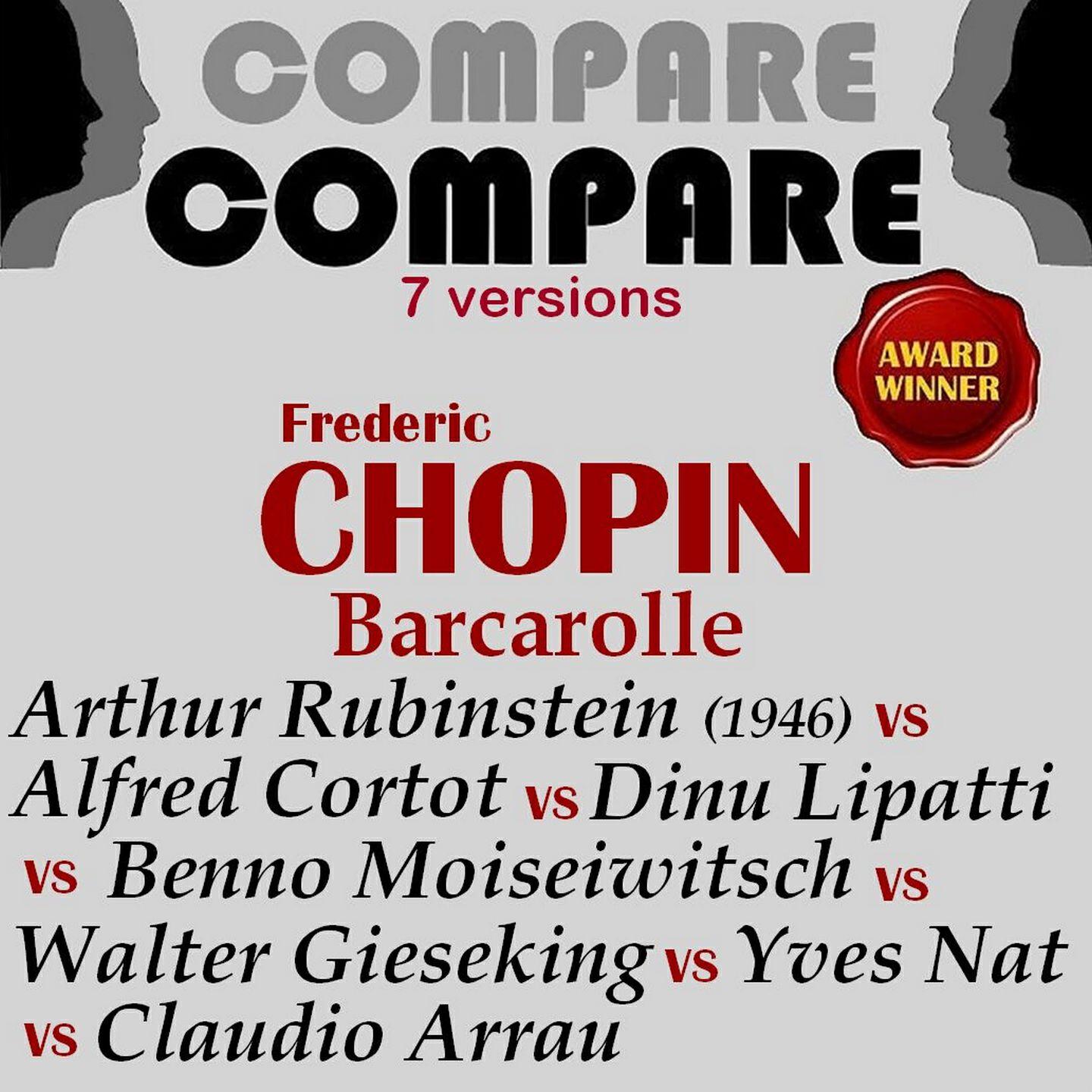 Alfred Cortot - Barcarolle in F-Sharp Major, Op. 60