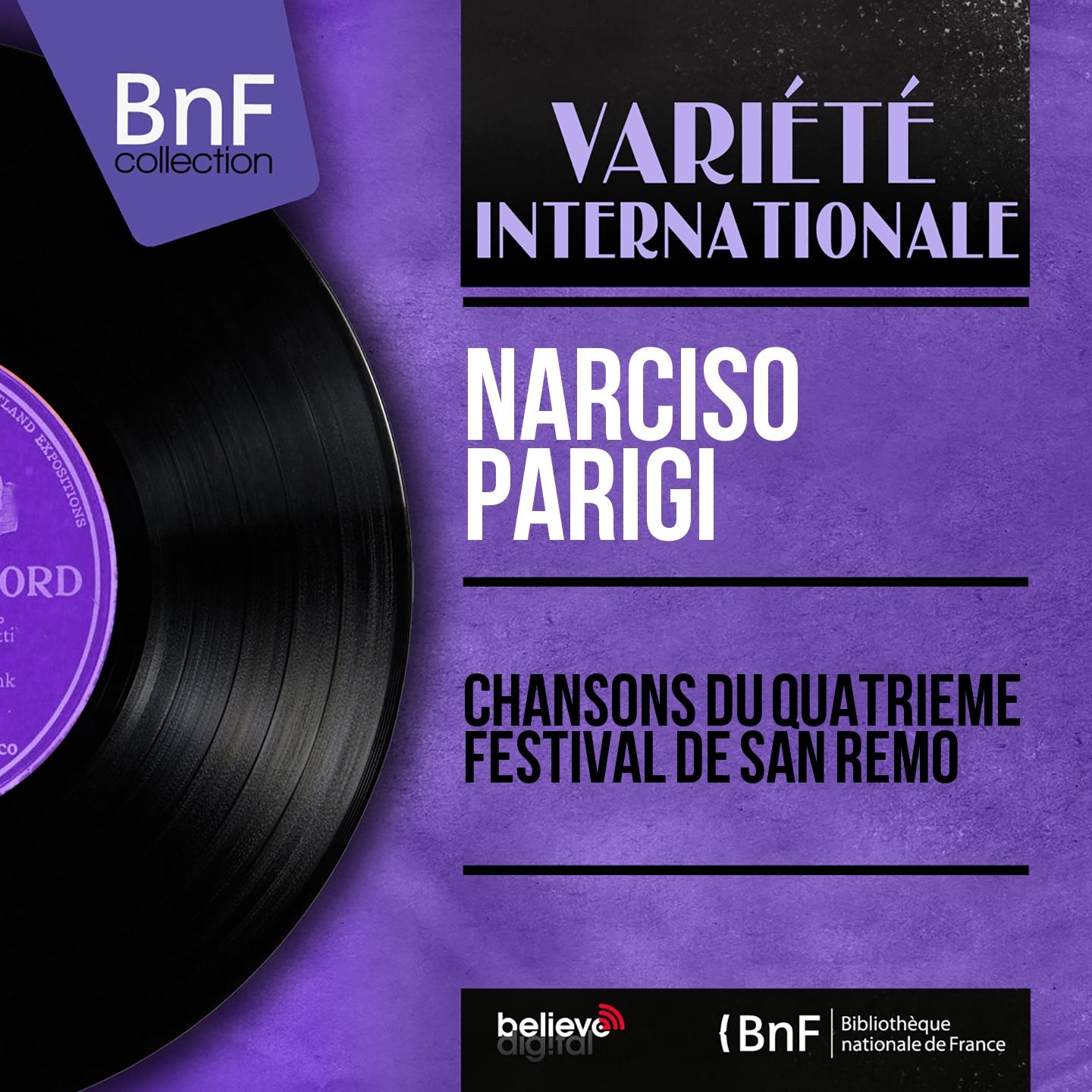 Постер альбома Chansons du quatrième Festival de San Remo (Mono Version)