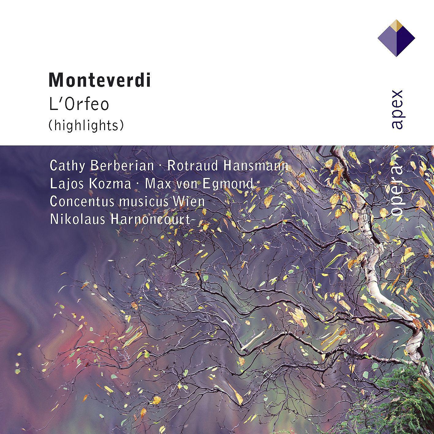 Постер альбома Monteverdi : L'Orfeo [Highlights]  -  Apex