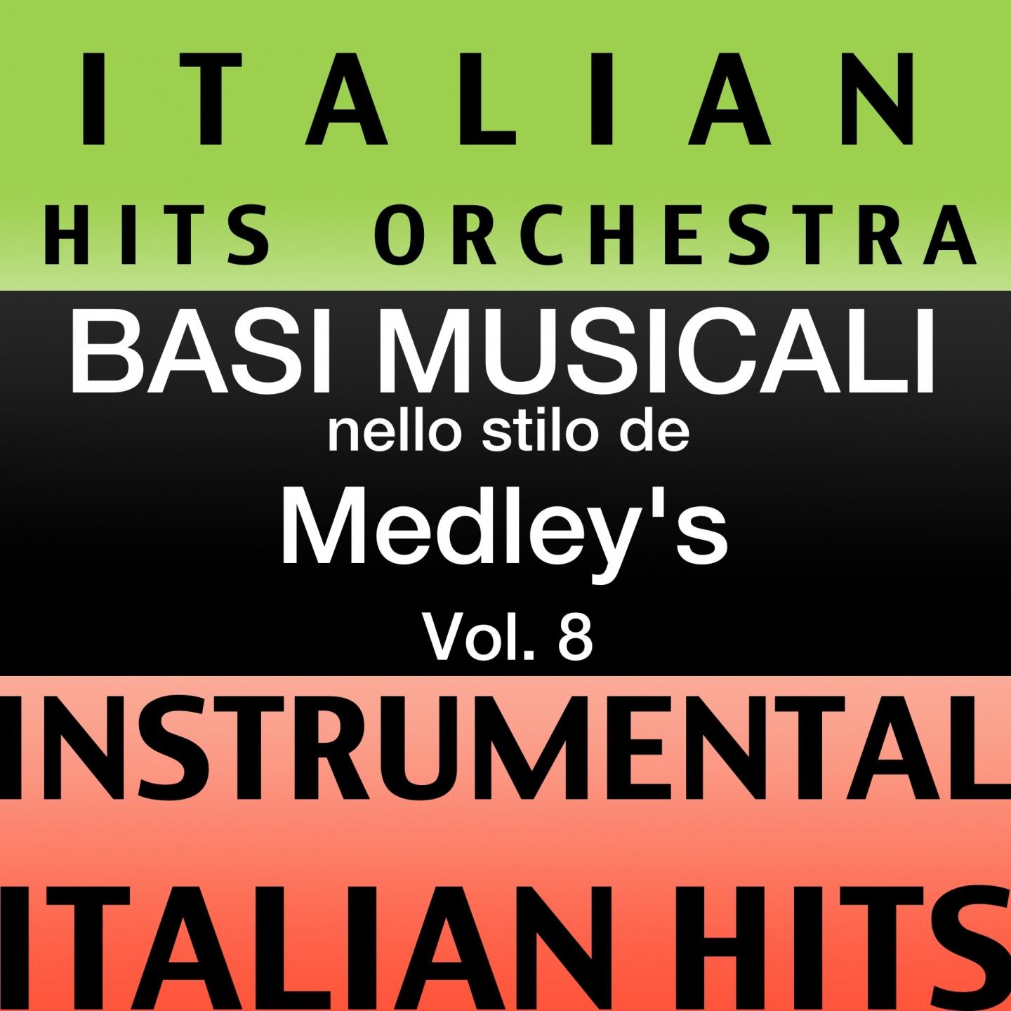 Постер альбома Basi musicale nello stilo dei medleys (instrumental karaoke tracks) Vol. 8