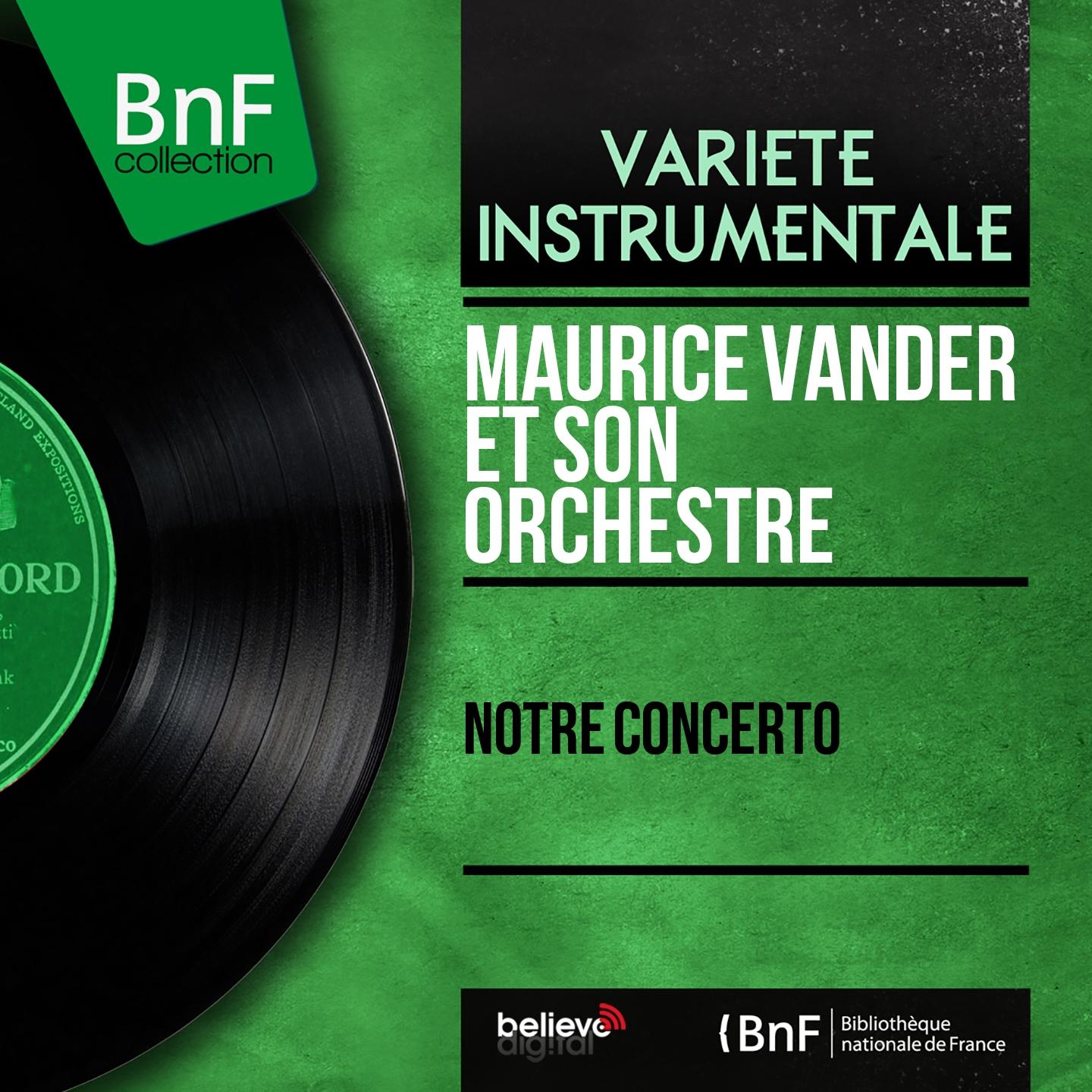Постер альбома Notre concerto (Mono Version)