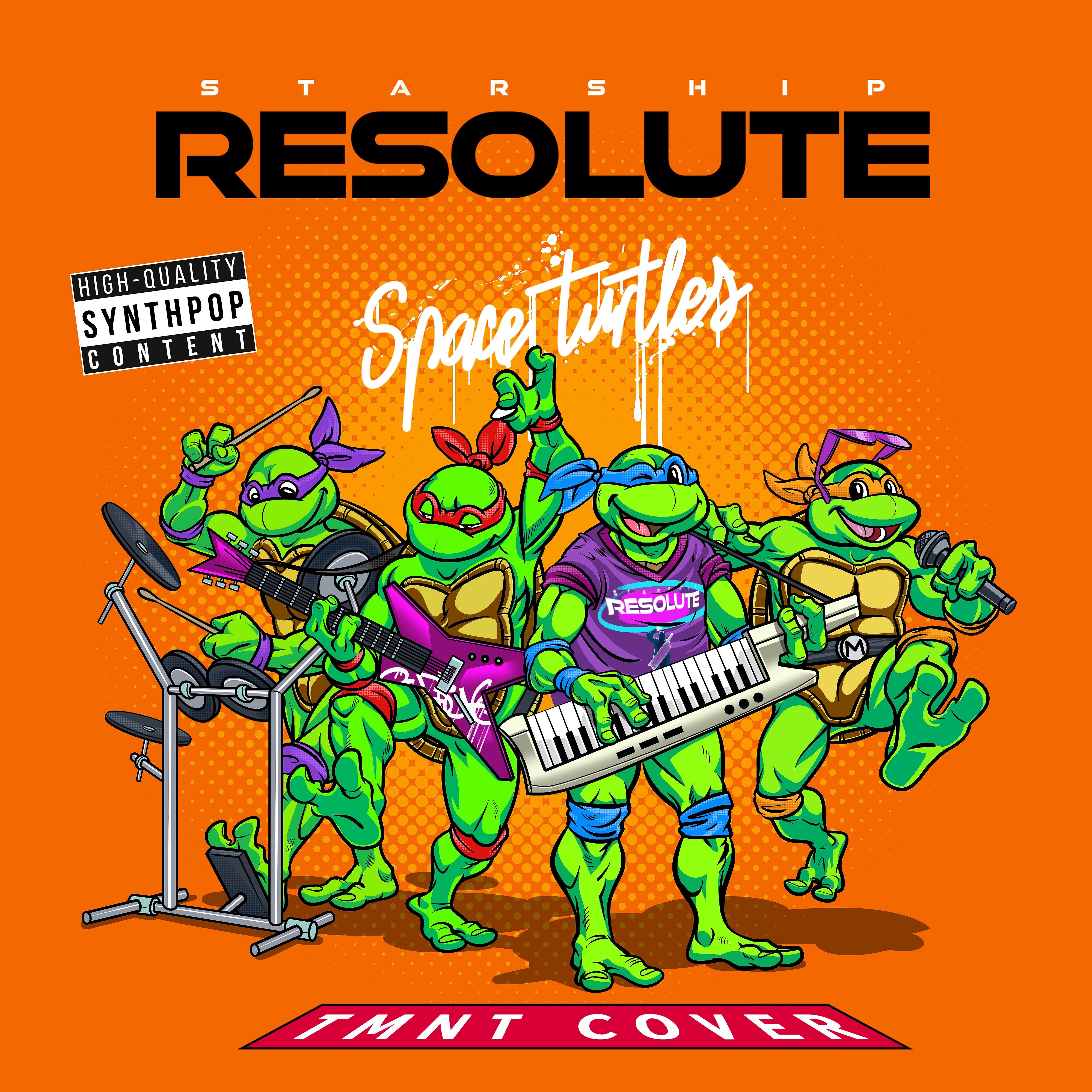 Постер альбома Space Turtles (TMNT synthwave cover)
