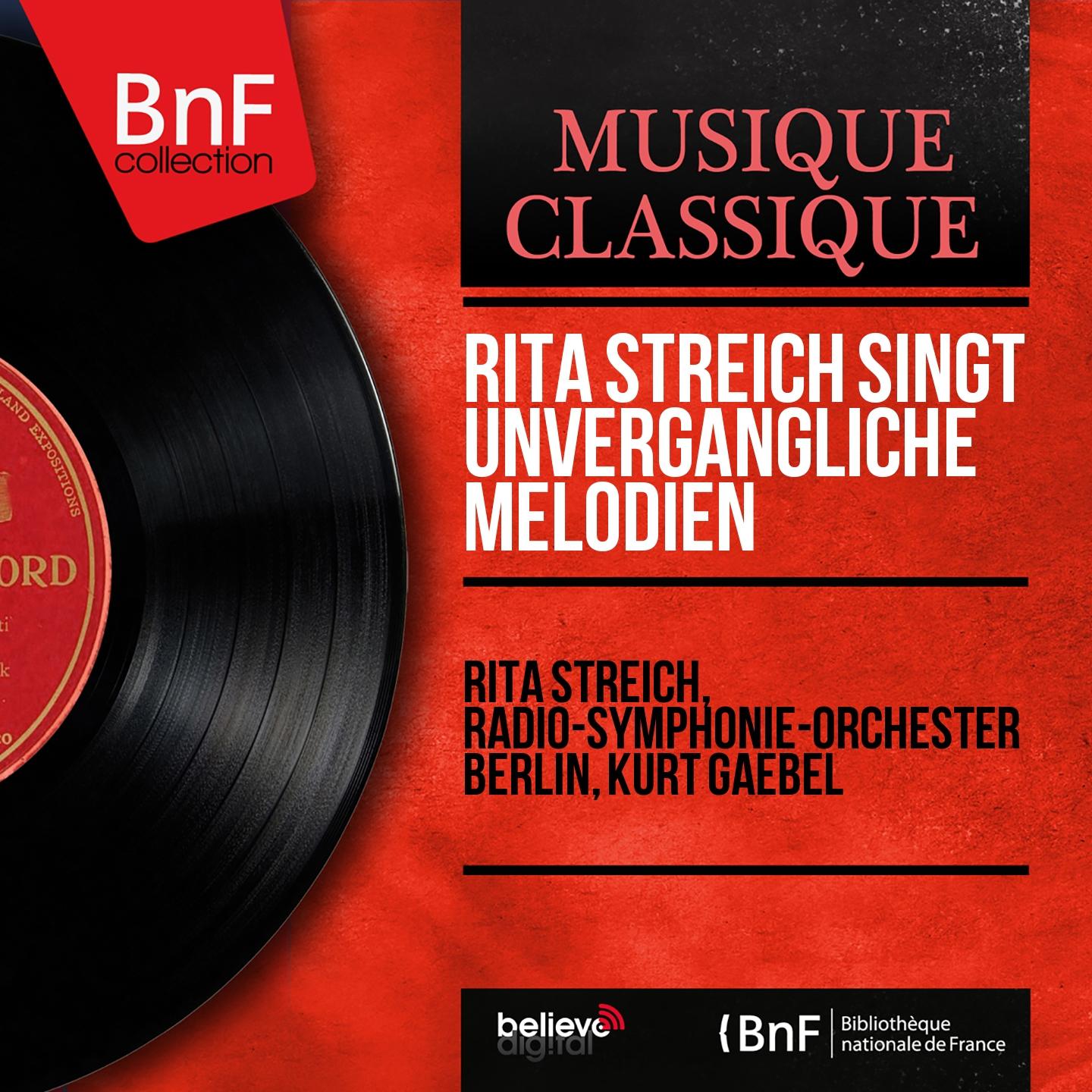 Постер альбома Rita Streich singt unvergängliche Melodien (Stereo Version)
