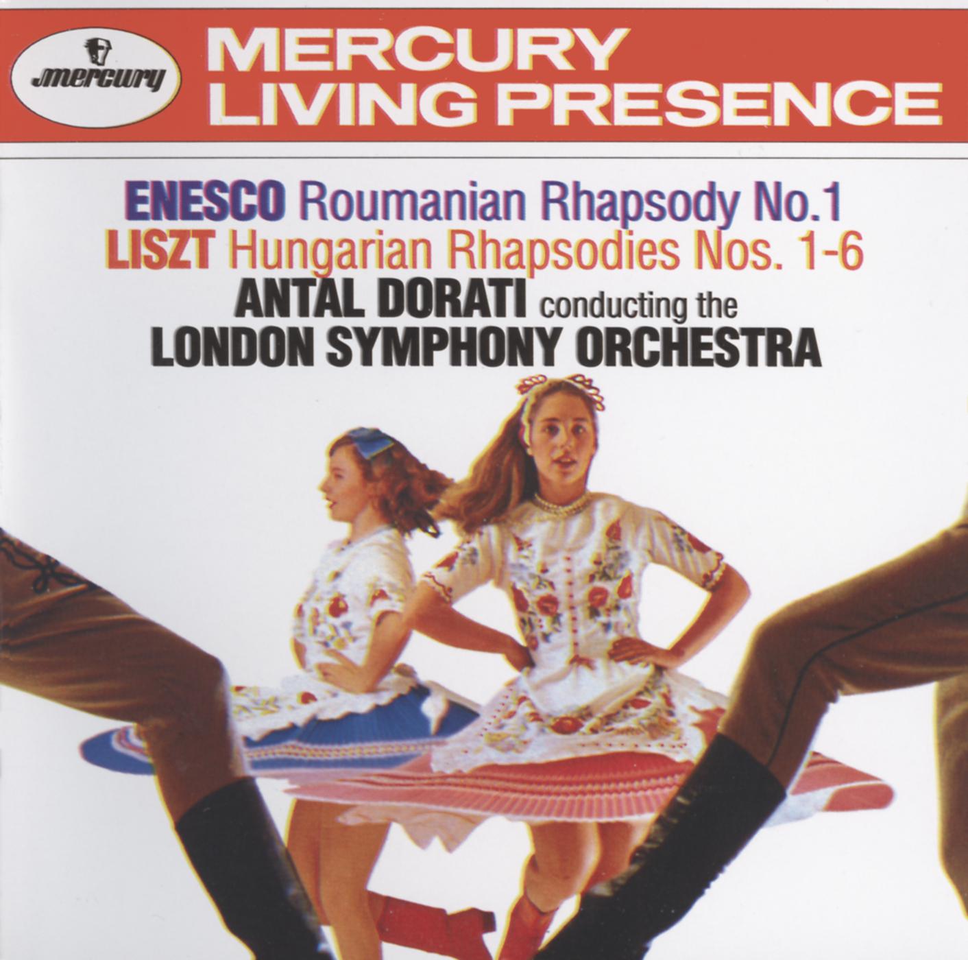 Постер альбома Enesco: Roumanian Rhapsody No.1 / Liszt: Hungarian Rhapsodies Nos.1-6