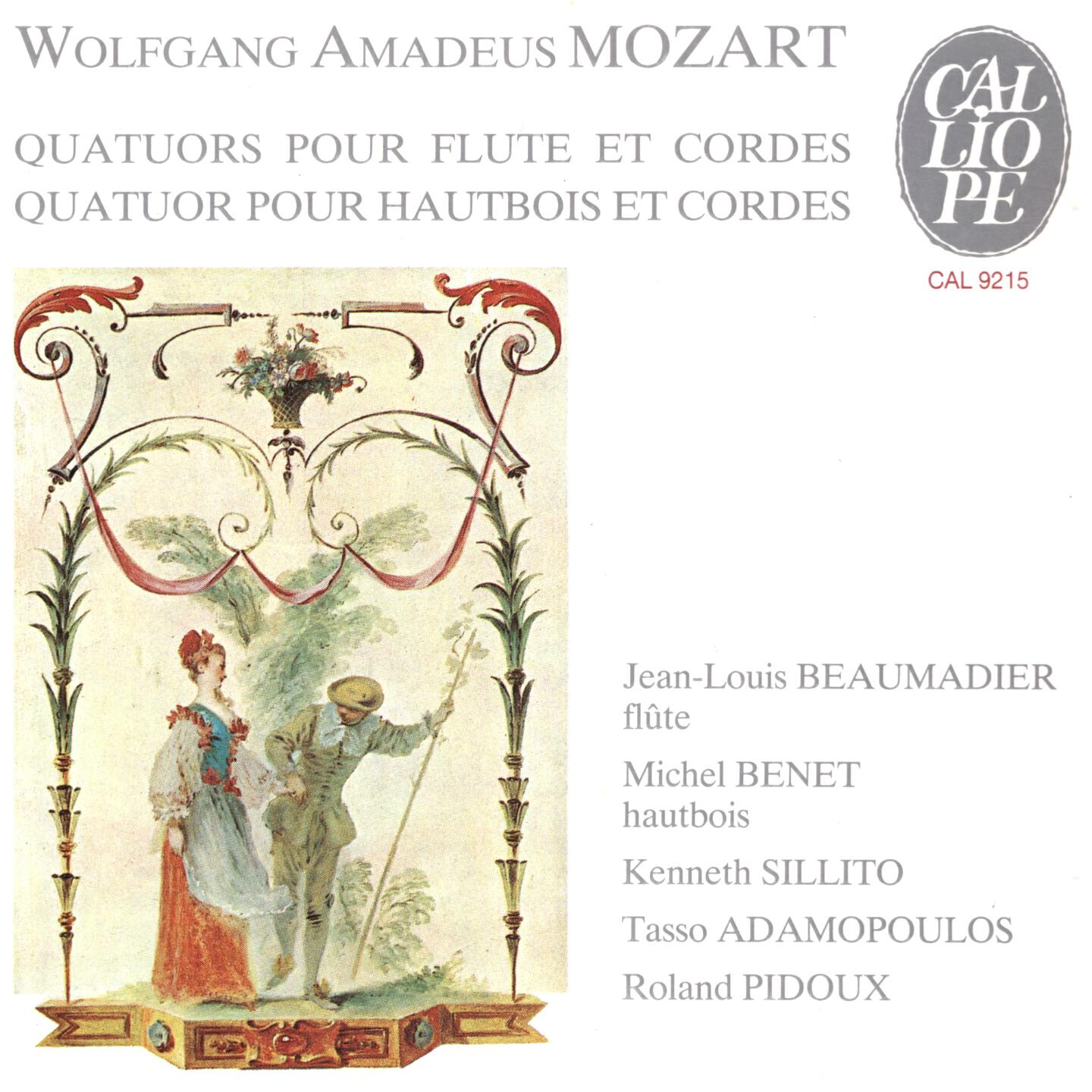 Jean-Louis Beaumadier - Flute Quartet No. 4 in A Major, K. 298: II. Menuetto