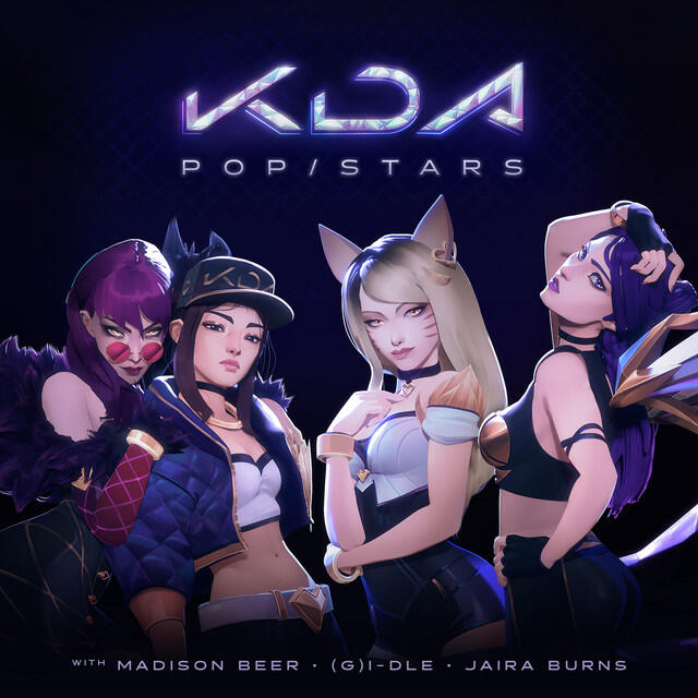 G i dle jaira burns. KDA Pop Star группа. Группа KDA League of Legends. KDA Pop Star обложка. KDA Popstars album.