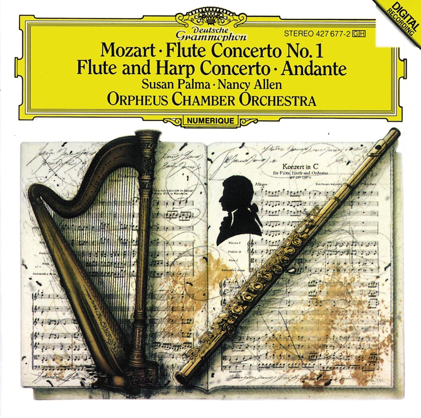 Постер альбома Mozart: Flute Concerto No.1 K.313; Concerto for Flute & Harp K.299; Andante K.315