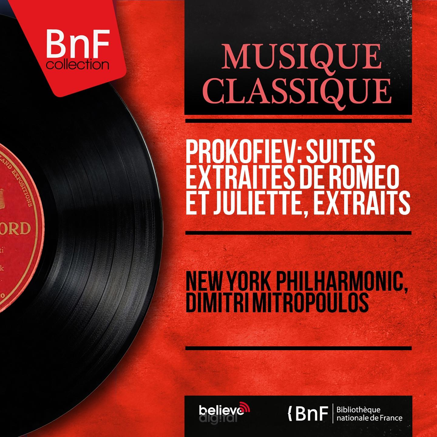 Постер альбома Prokofiev: Suites extraites de Roméo et Juliette, extraits (Stereo Version)