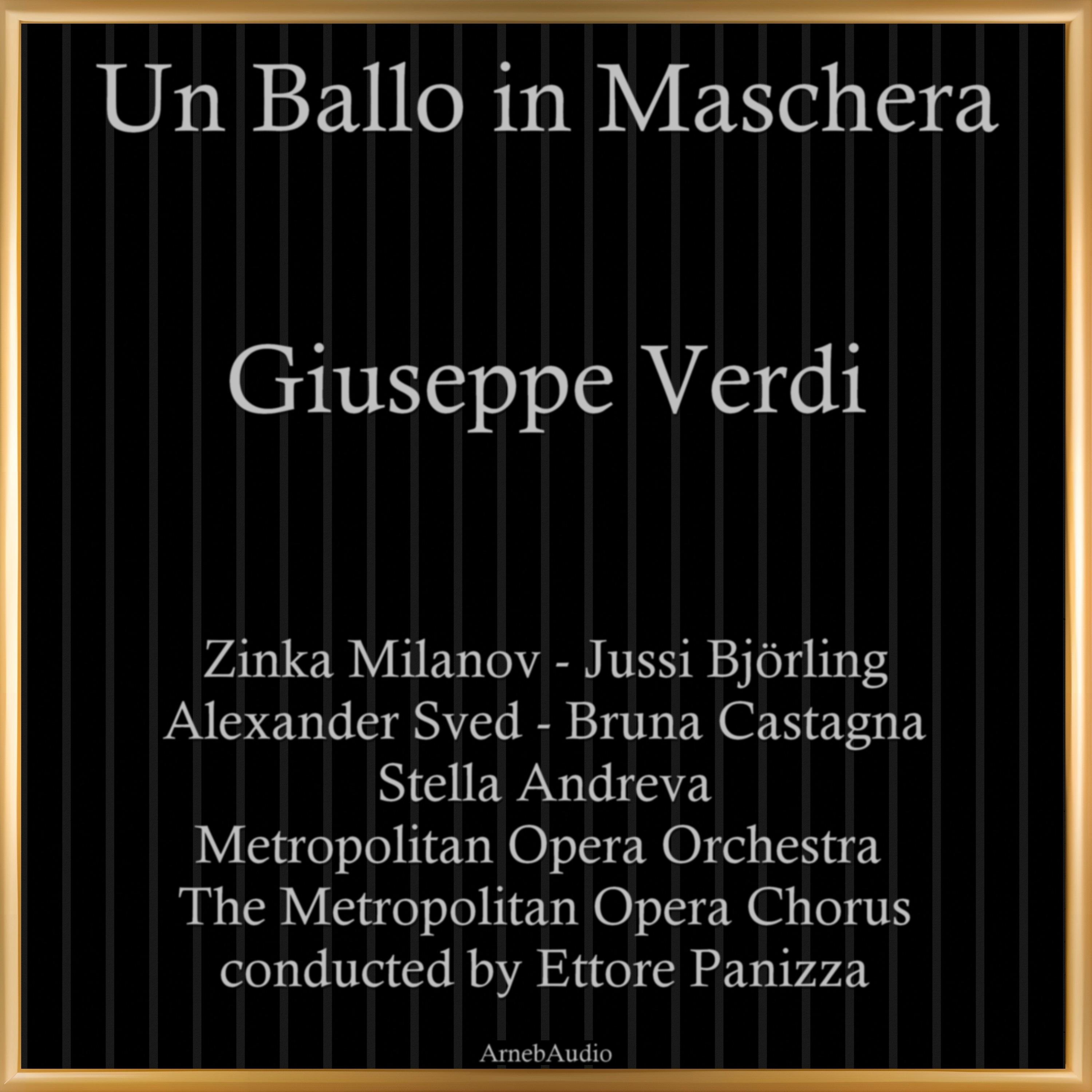 Постер альбома Giuseppe Verdi: Un ballo in maschera
