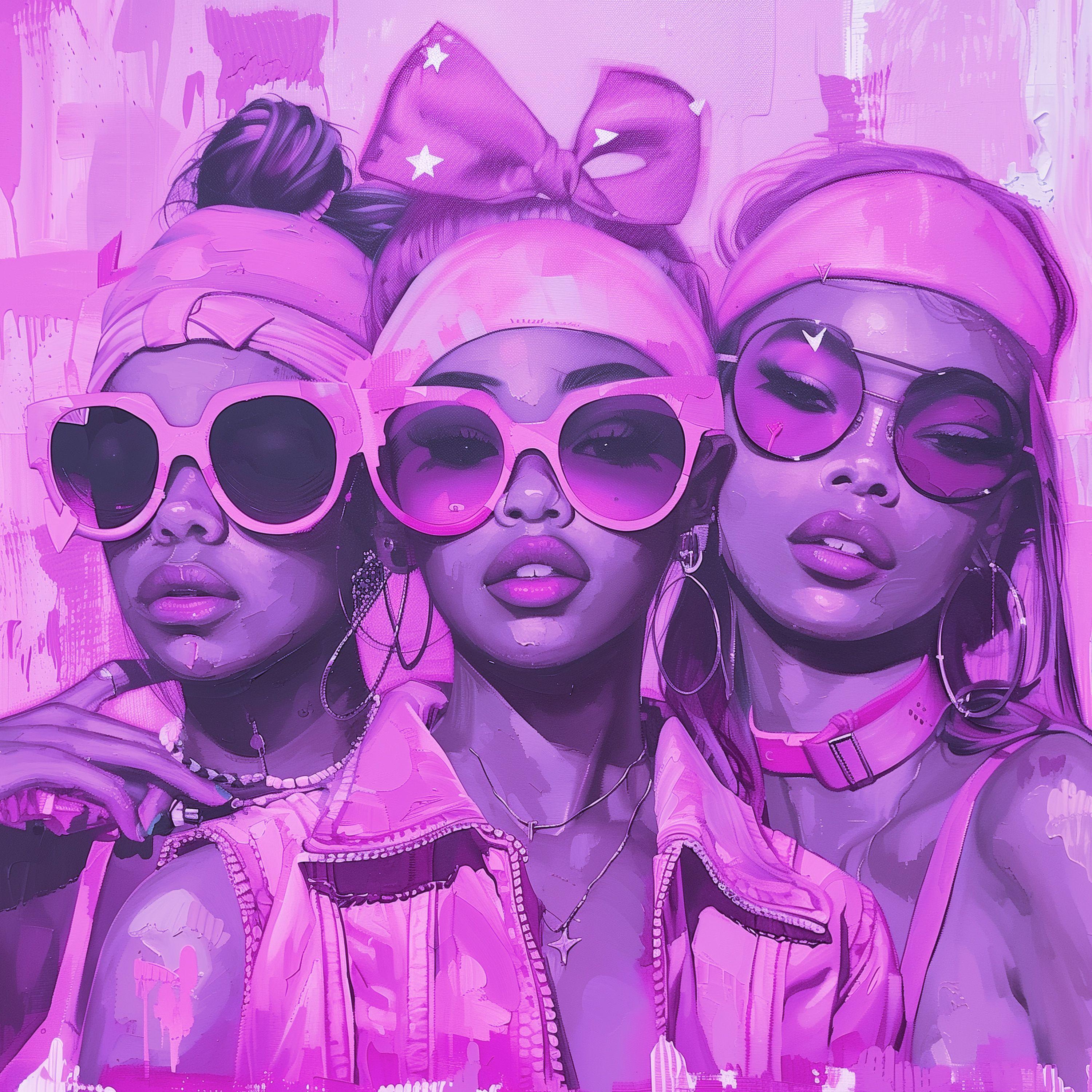 Постер альбома Pink Friday Girls (Slowed + Reverb) - But Girls, They Wanna Have Fun