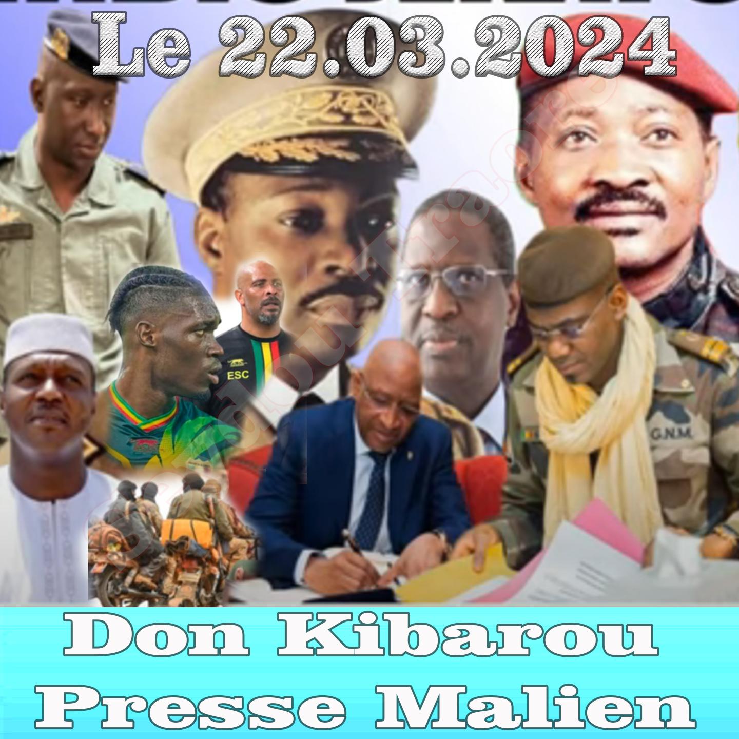 Постер альбома Don Kibarou Presse Malien Le 22.03.24