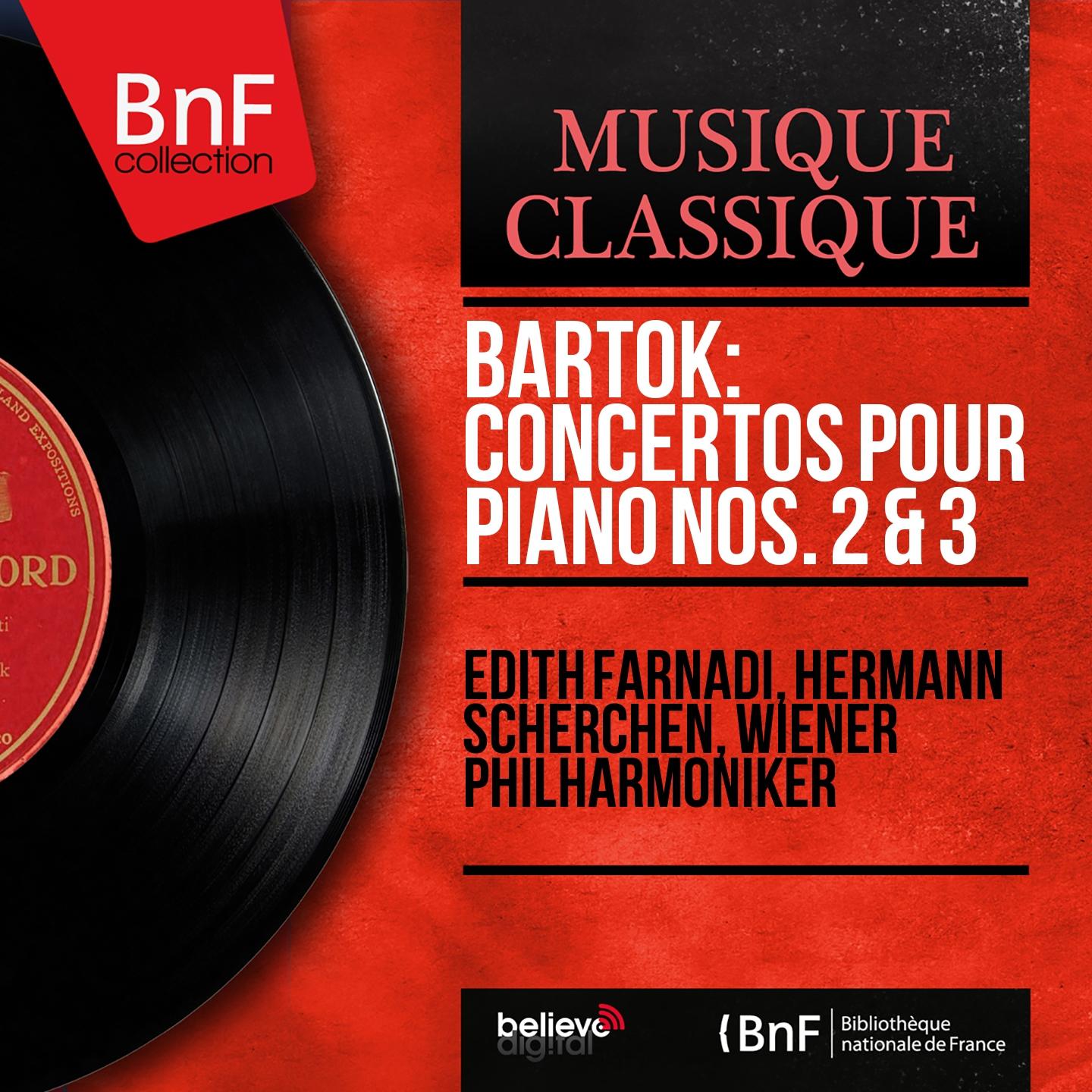 Постер альбома Bartók: Concertos pour piano Nos. 2 & 3 (Mono Version)
