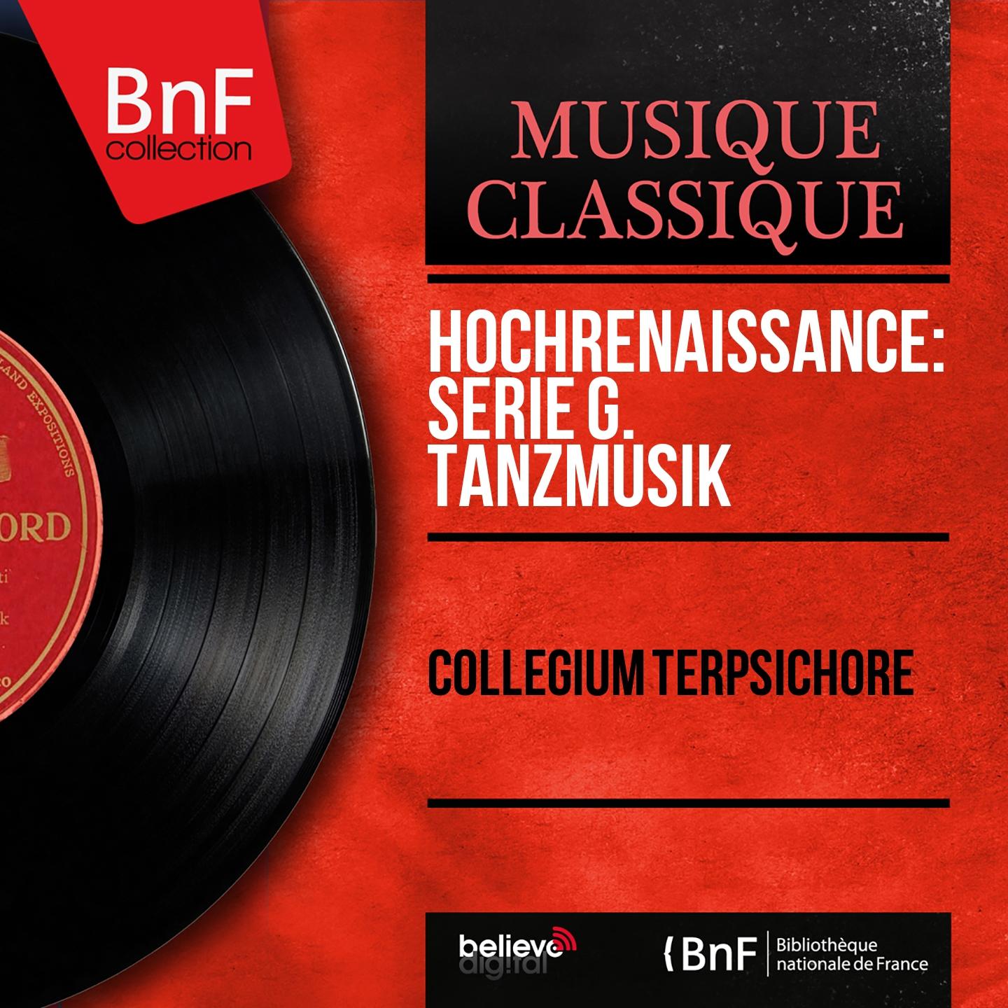 Постер альбома Hochrenaissance: Serie G. Tanzmusik (Stereo Version)