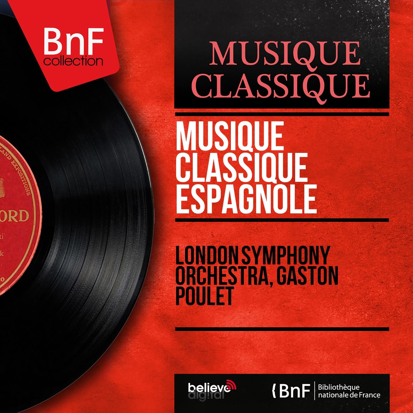 Постер альбома Musique classique espagnole (Mono Version)