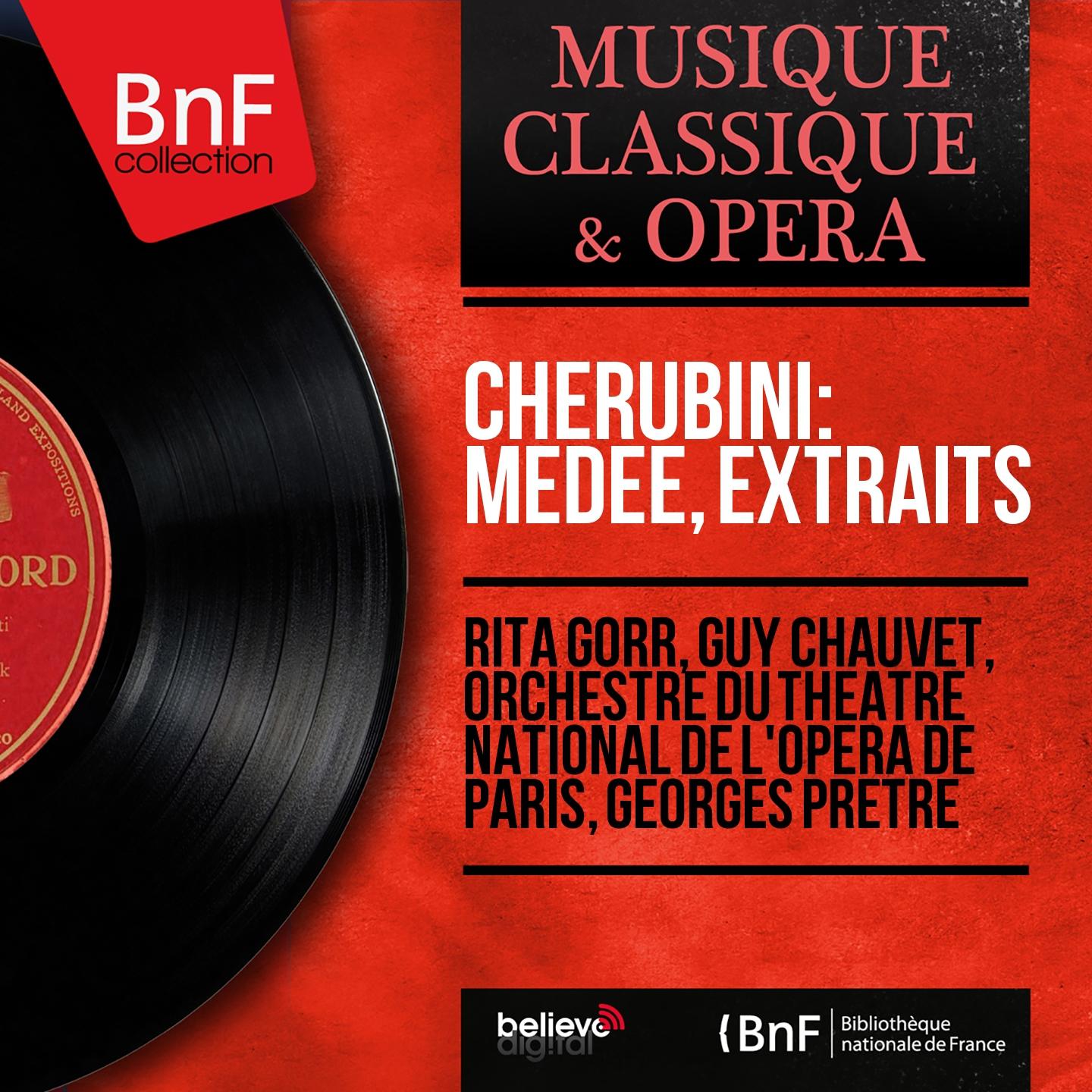 Постер альбома Cherubini: Médée, extraits (Mono Version)