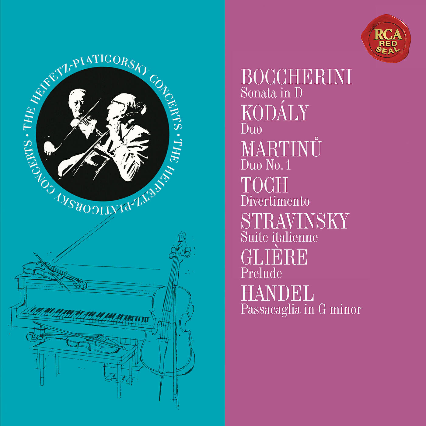 Jascha Heifetz - Sonata for Violin and Cello in D Major: II. Vivace