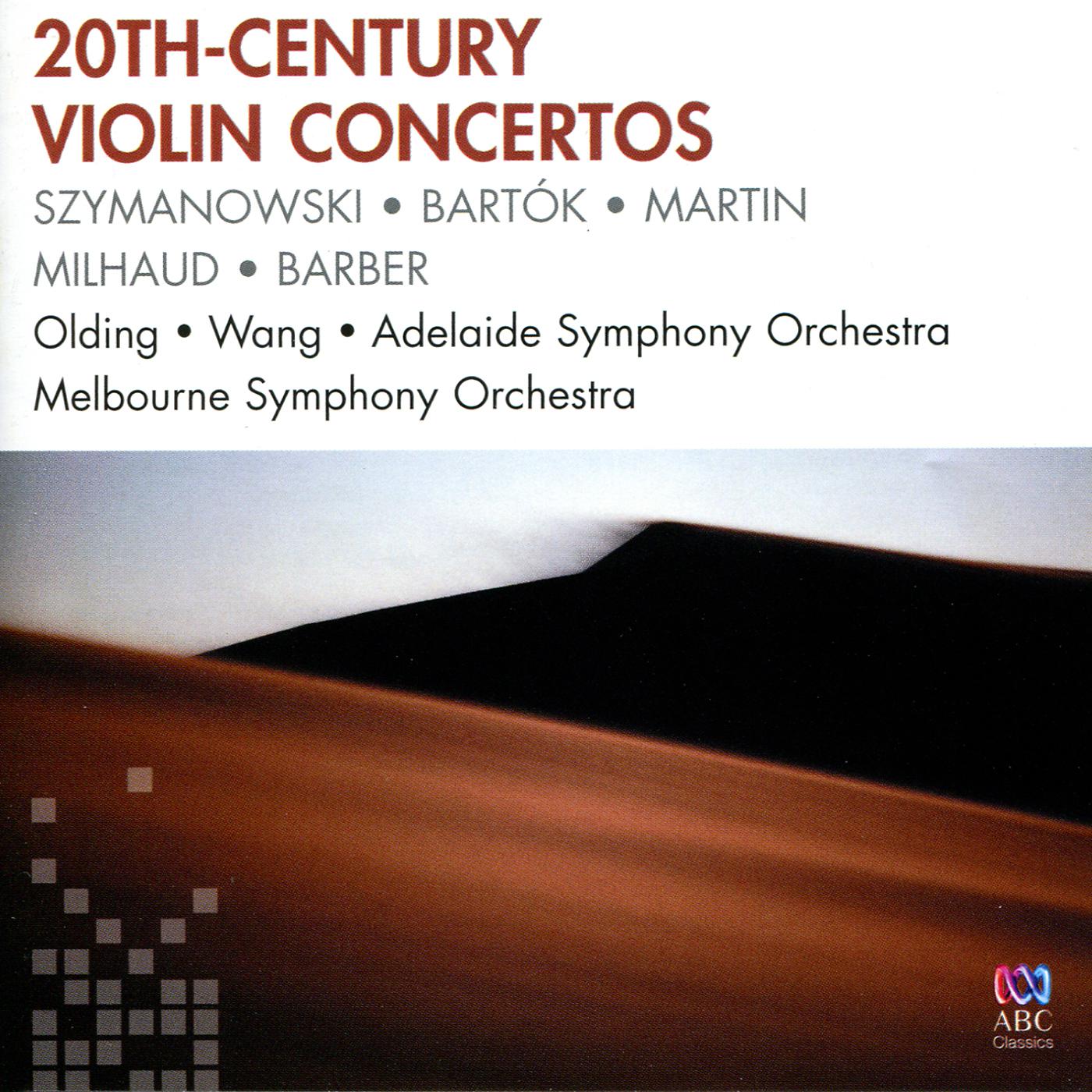Постер альбома 20th-Century Violin Concertos