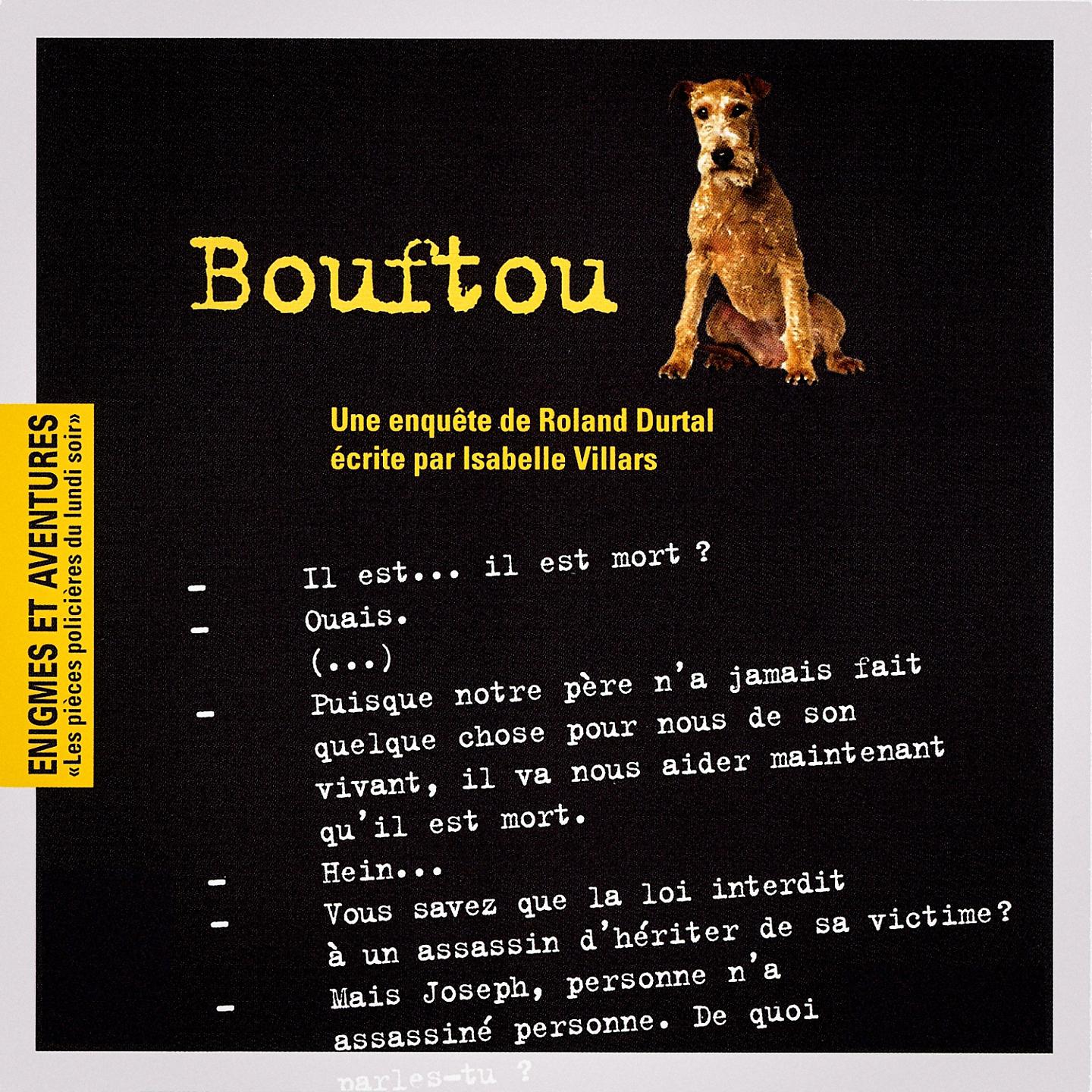 Постер альбома Enigmes et aventures : « Bouftou » (Les pièces policières du lundi soir) - Single
