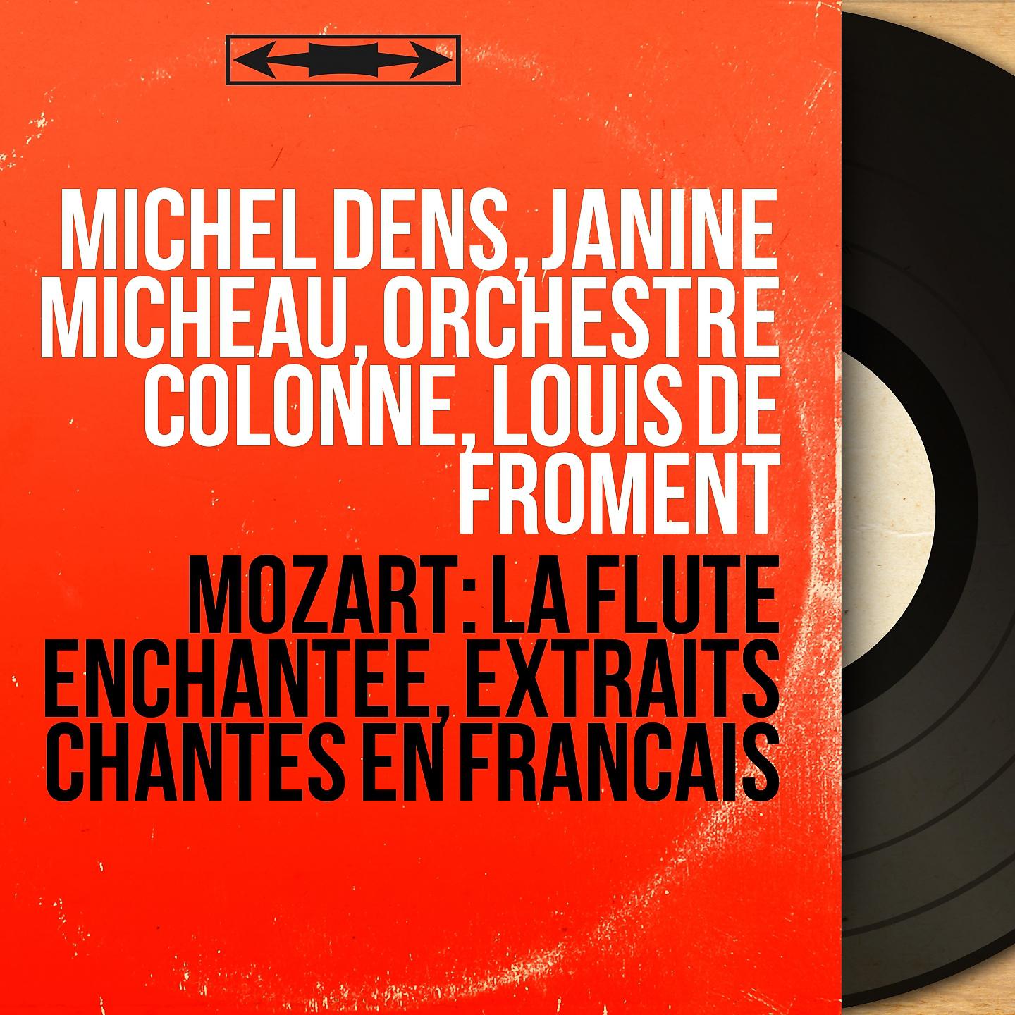 Постер альбома Mozart: La flûte enchantée, extraits chantés en français