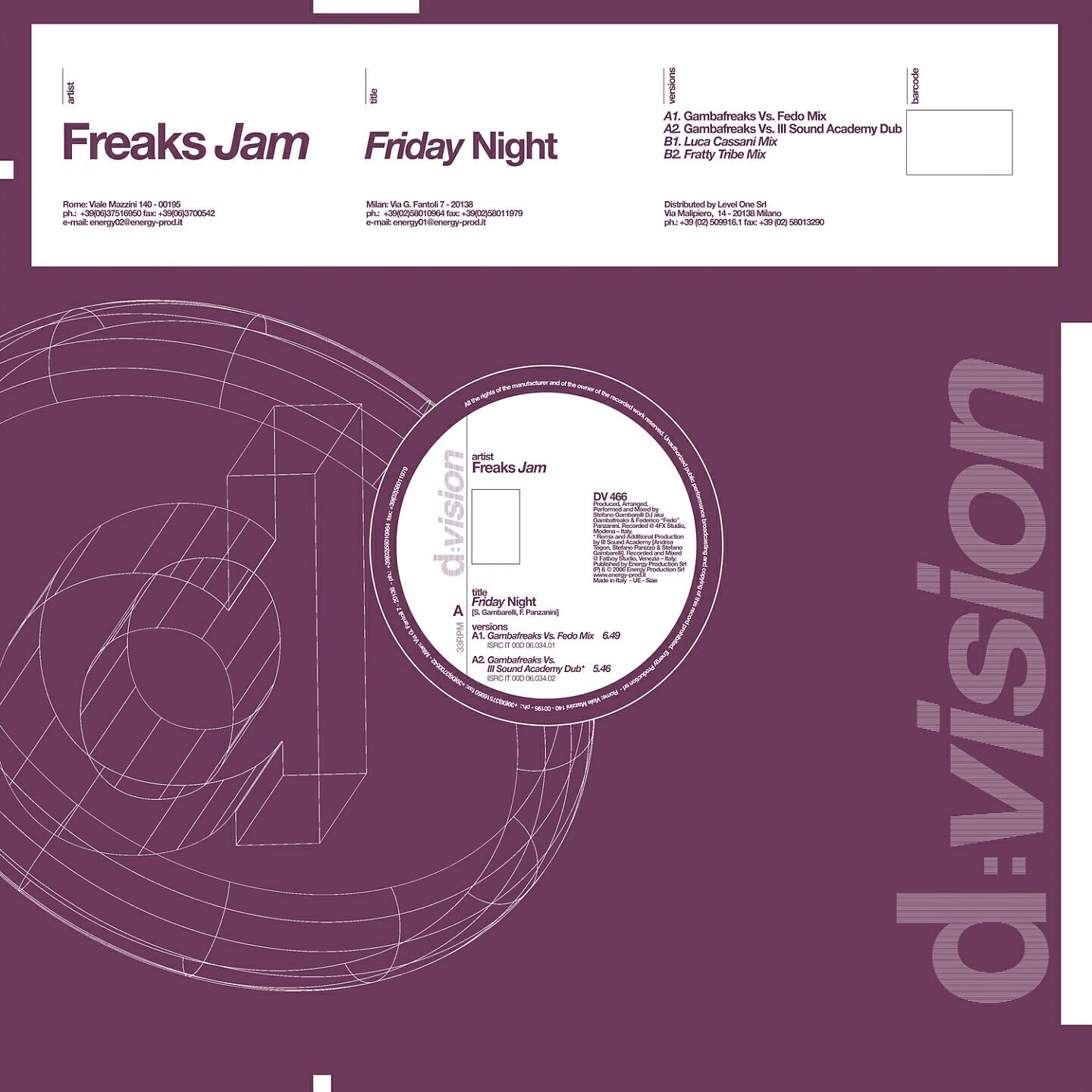 Freaks Jam - Friday Night (Gambafreaks Vs III Sound Academy Dub)