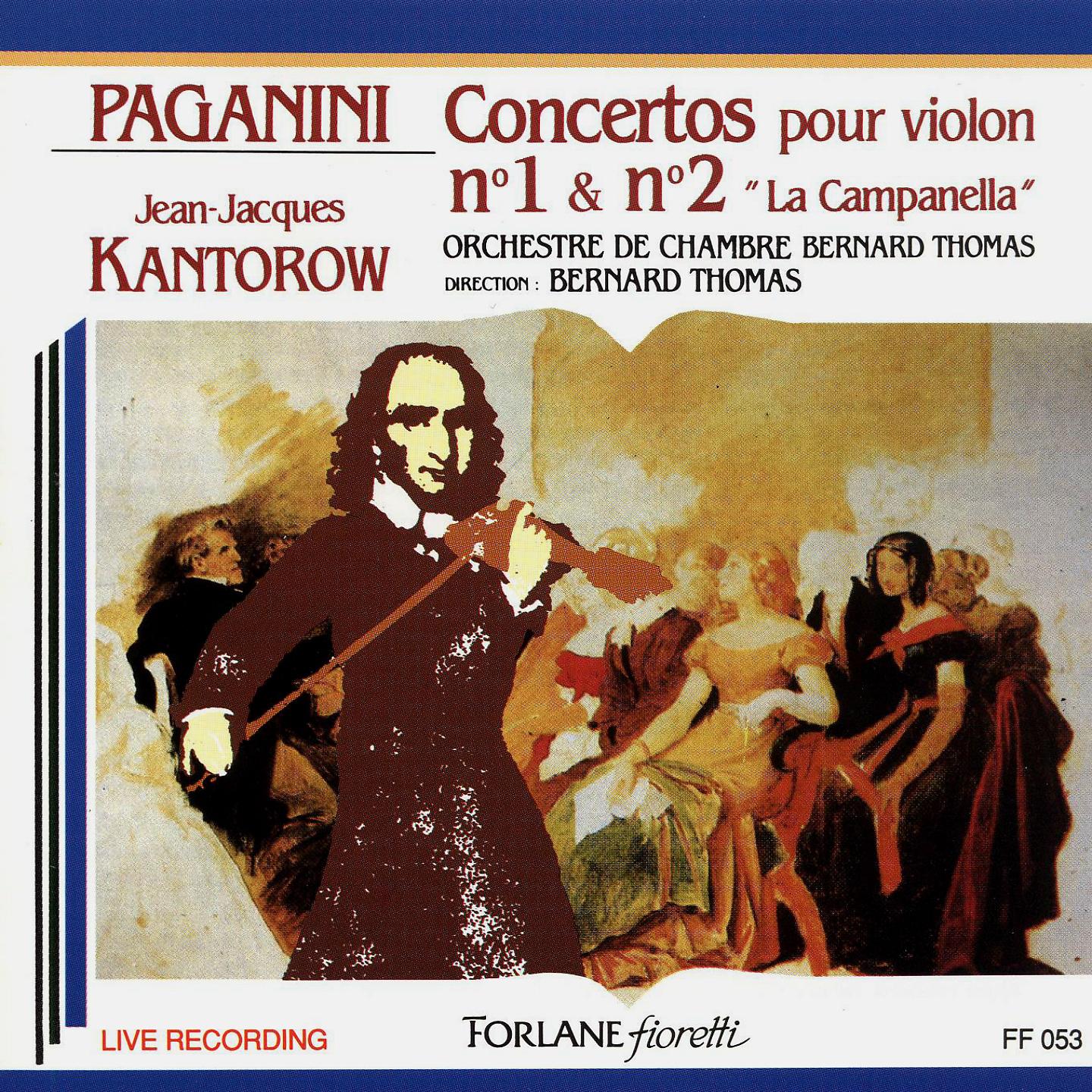 Постер альбома Paganini: Violin Concertos Nos. 1 - 2, Op. 6 & 7