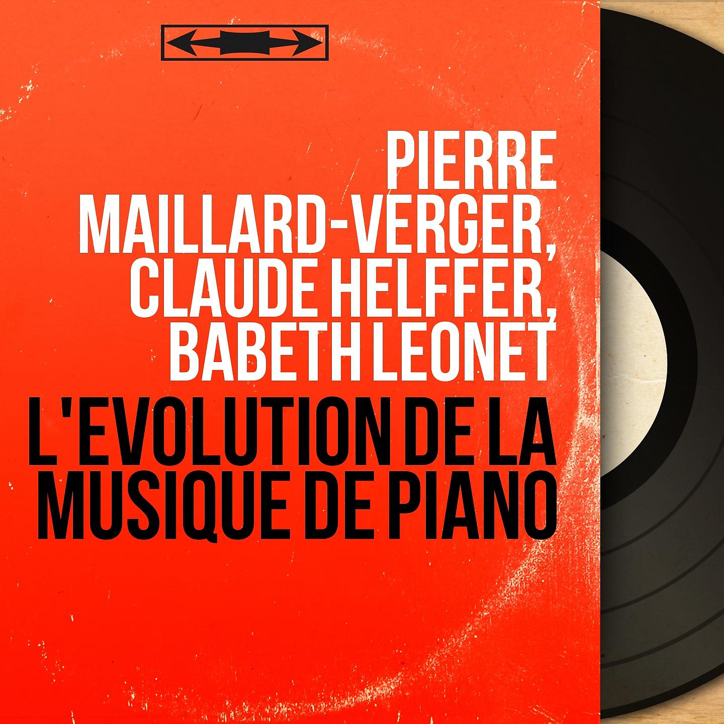 Постер альбома L'évolution de la musique de piano