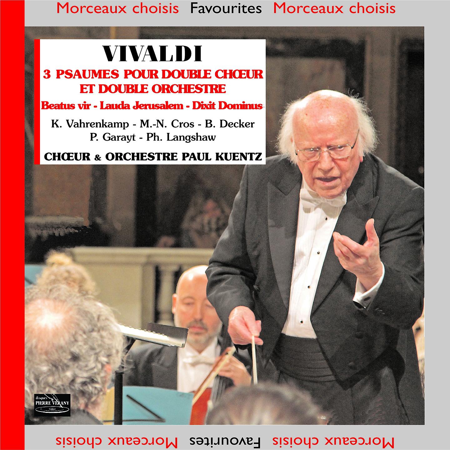 Постер альбома Vivaldi: 3 Psaumes à double chœur et double orchestre