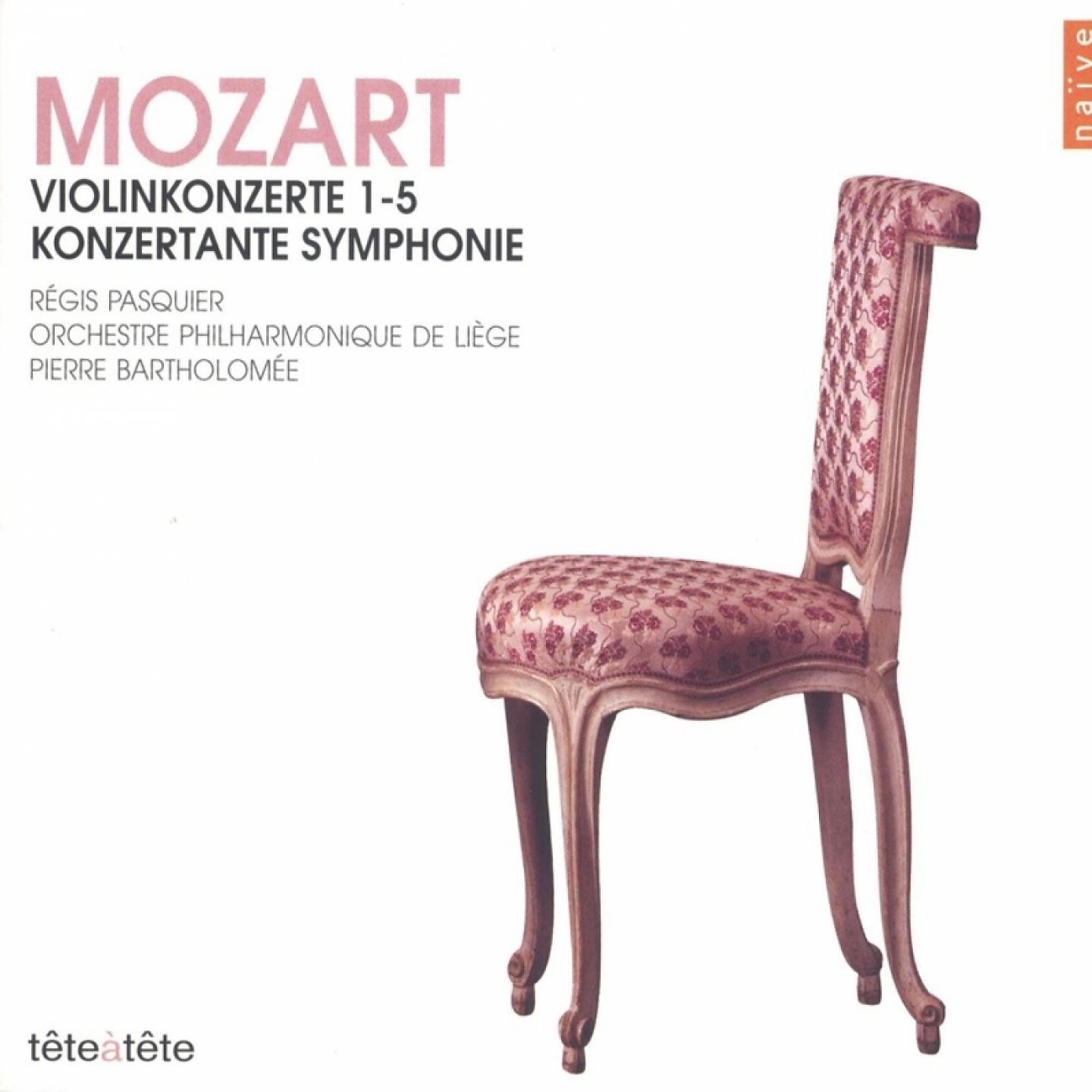 Постер альбома Mozart: Violinkonzerte 1-5 (Konzertante Symphonie)