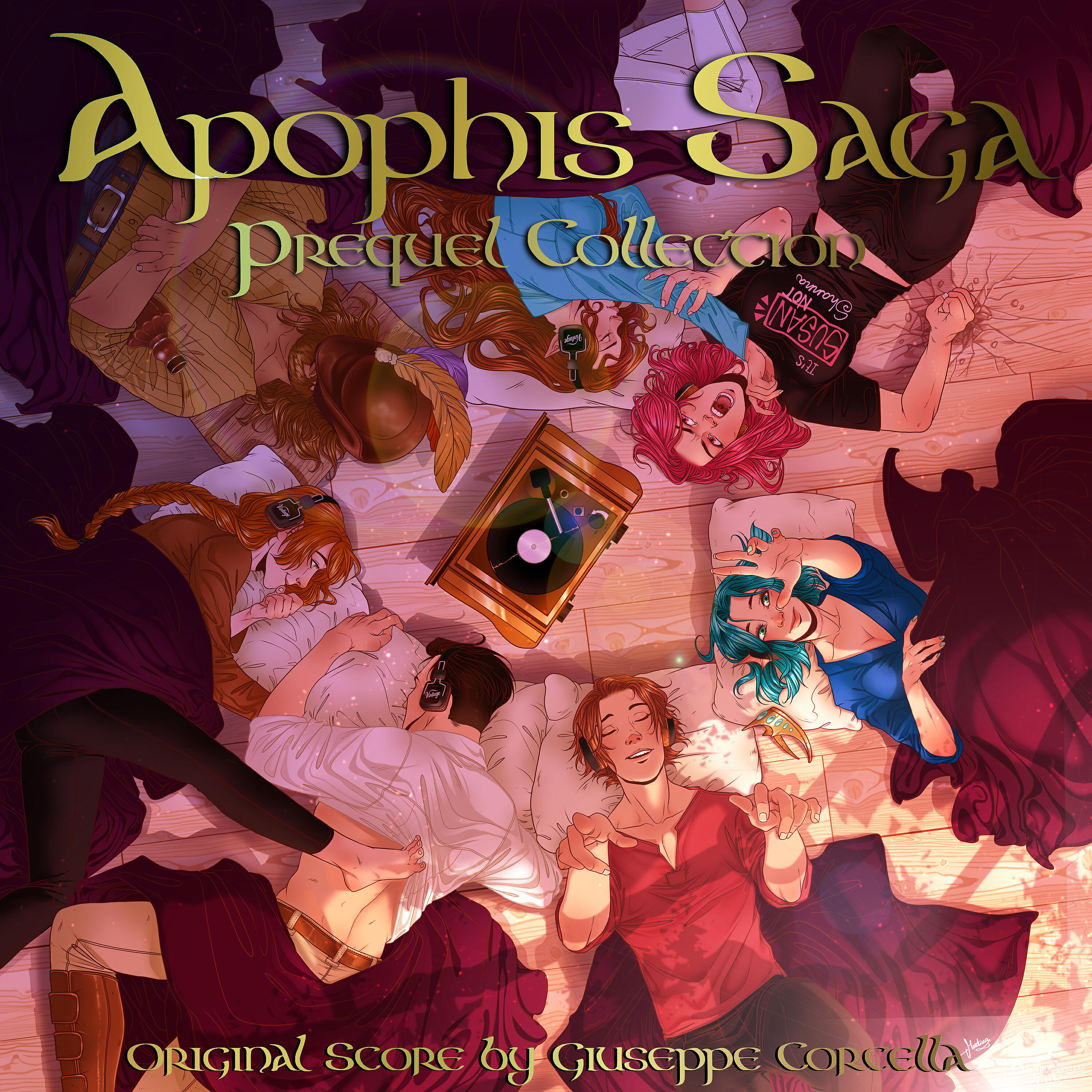 Giuseppe Corcella - Red Hair and Indigo Wings (from AS Prequel Comic V - Prima Aeris - Hoax Purge)