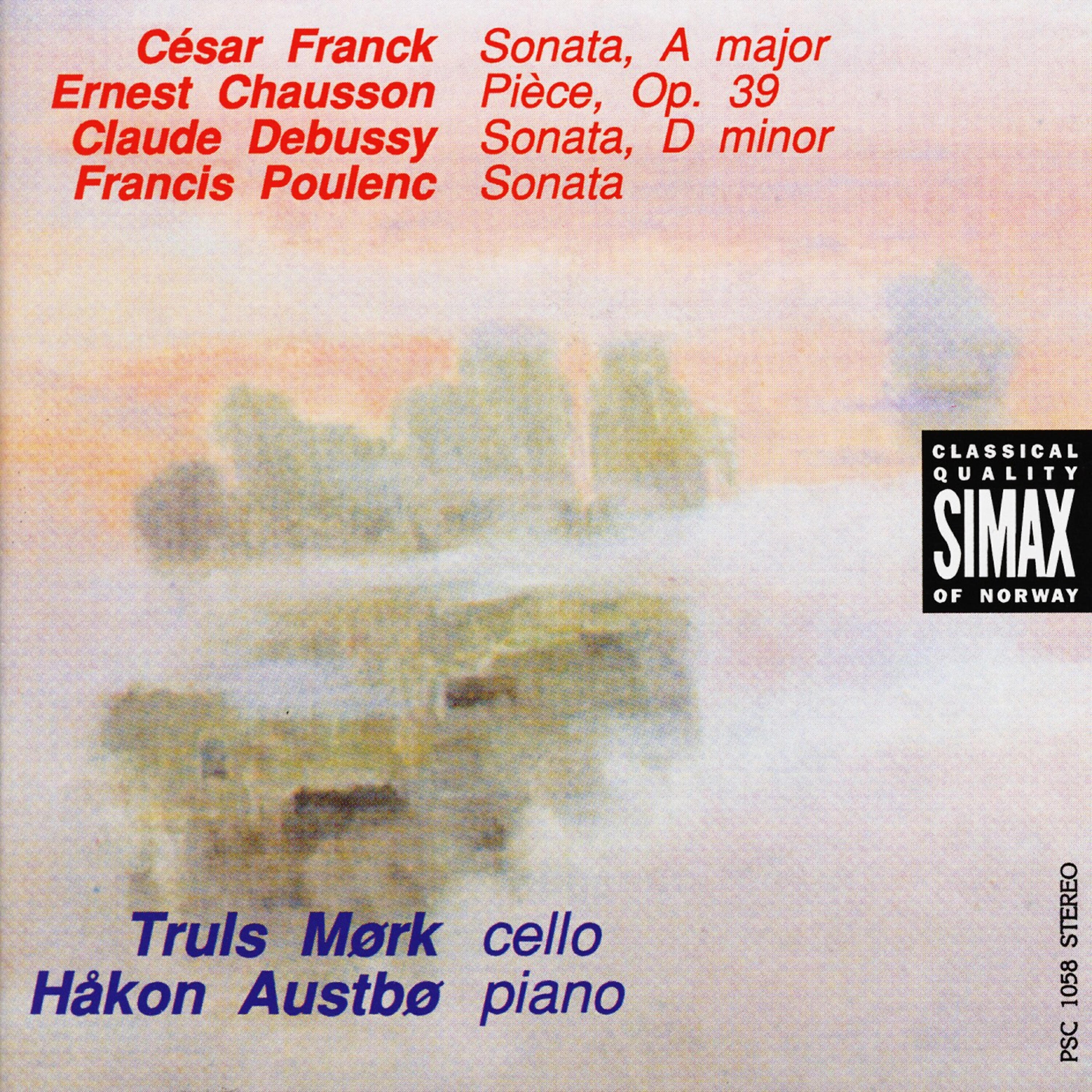 Truls Mørk - Piéce For Cello And Piano Op.39: Tranquille Mais Sans Lenteur