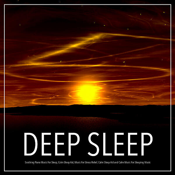 Deep sleep music sleeping music. Calm Sleep. Rain Sound,sleeping Music,Relaxing Piano album Cover.
