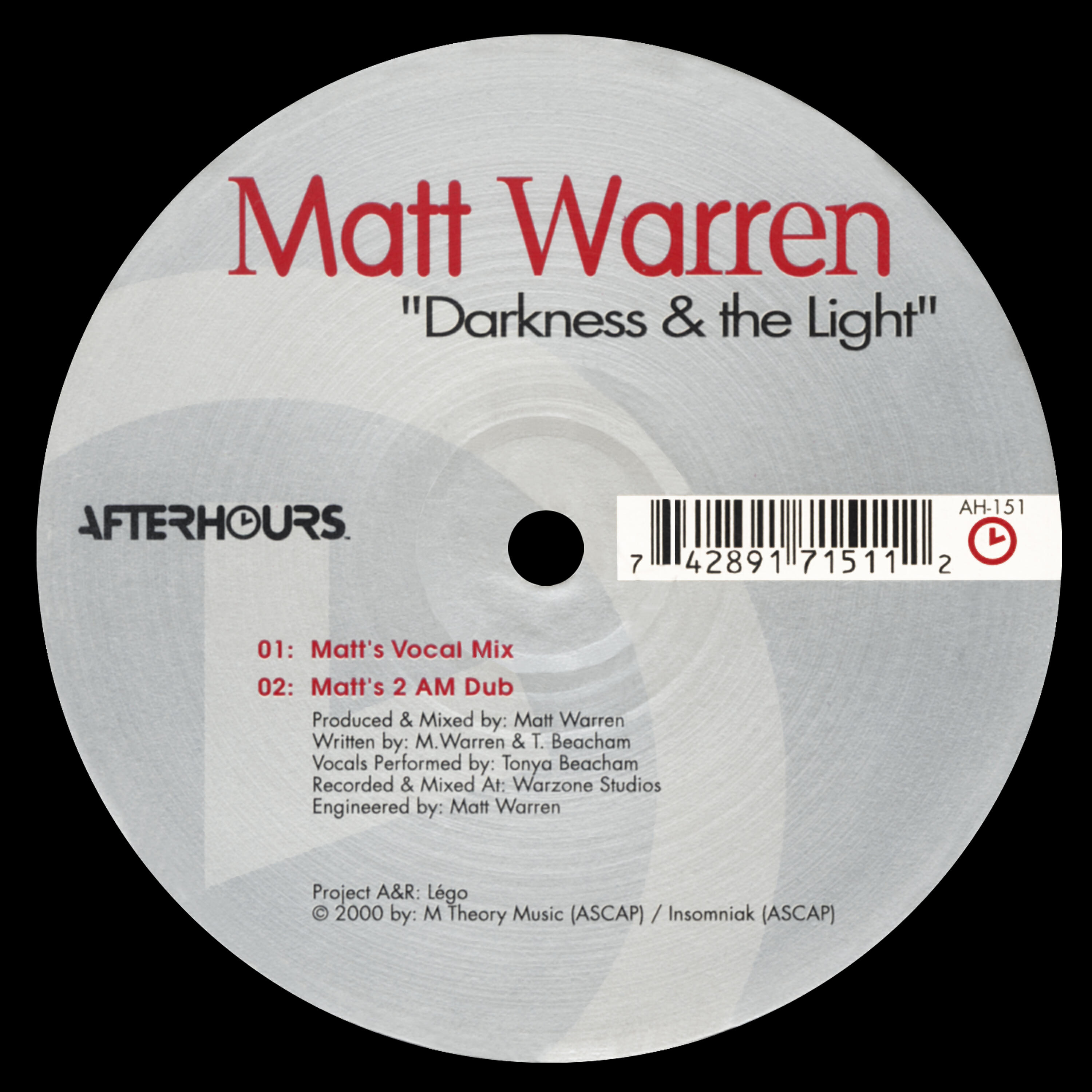 Matt Warren - Darkness & The Light (The Minister's Deep Journey Remix)