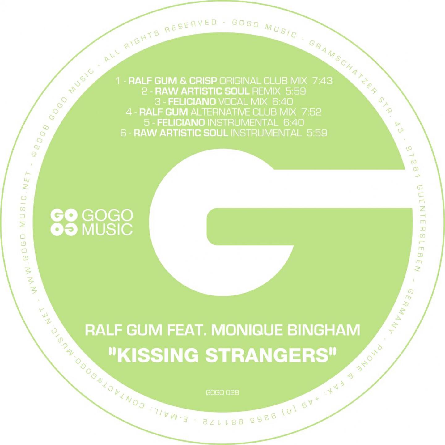 Ralf GUM - Kissing Strangers (Raw Artistic Soul Instrumental Mix)