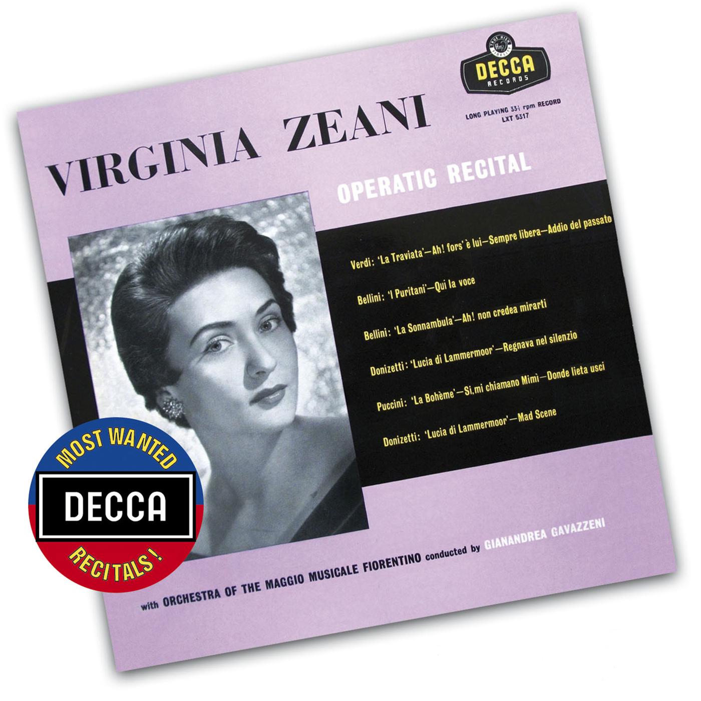 Постер альбома Virginia Zeani - Operatic Recital